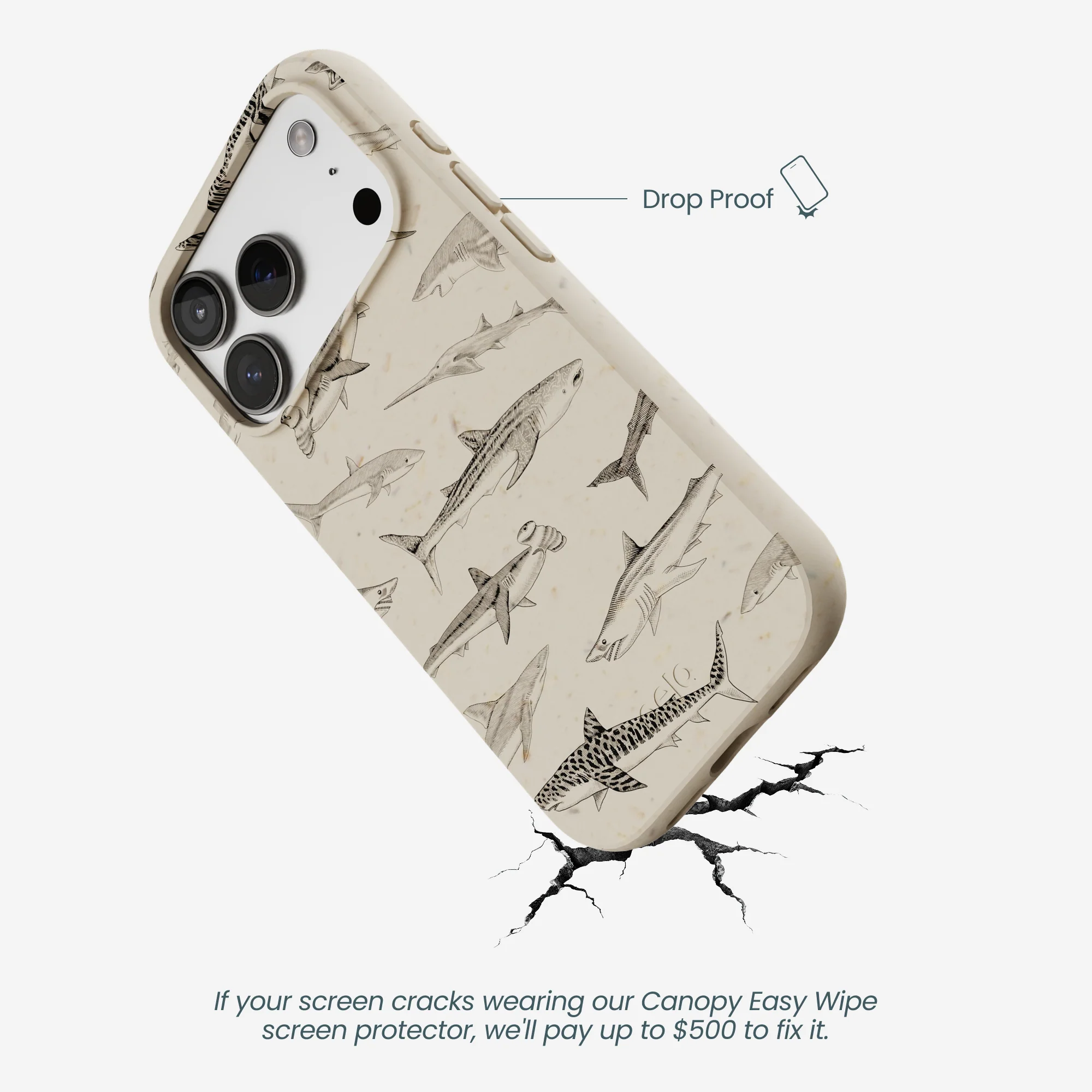 London Fog Shark World iPhone 17 Pro Case - Image 5