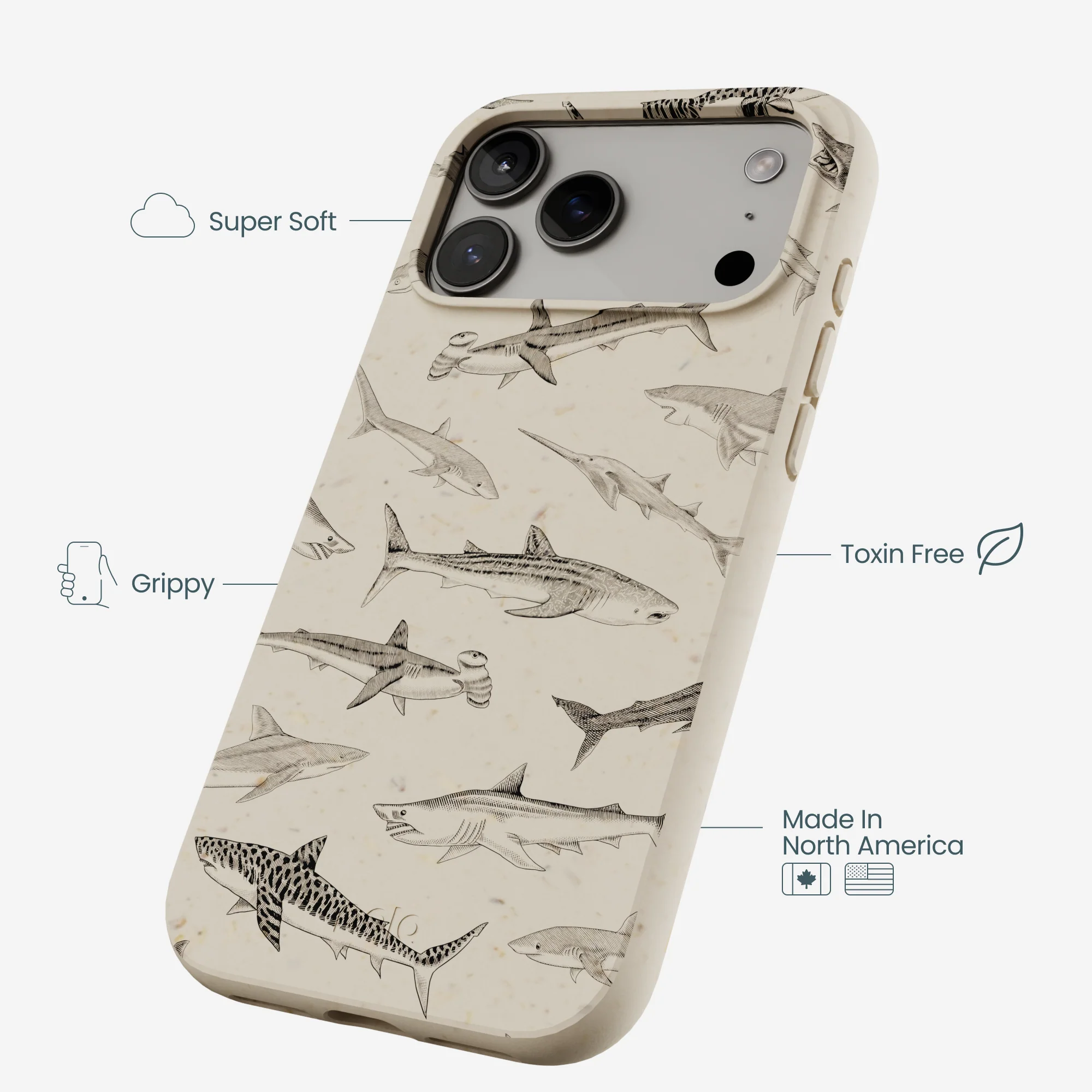 London Fog Shark World iPhone 17 Pro Max Case - Image 4
