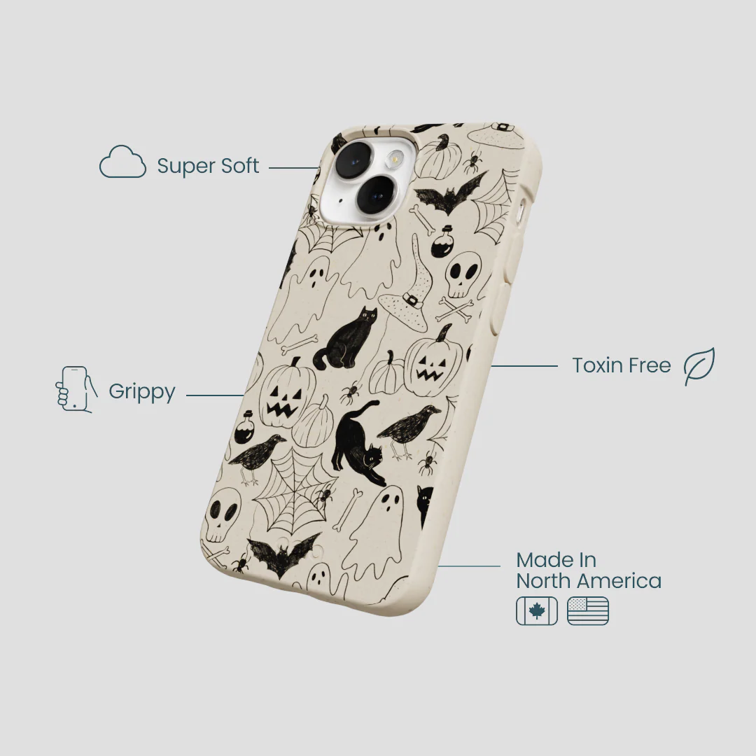 London Fog Sketchy Spirits iPhone 13 Mini Case - Image 4