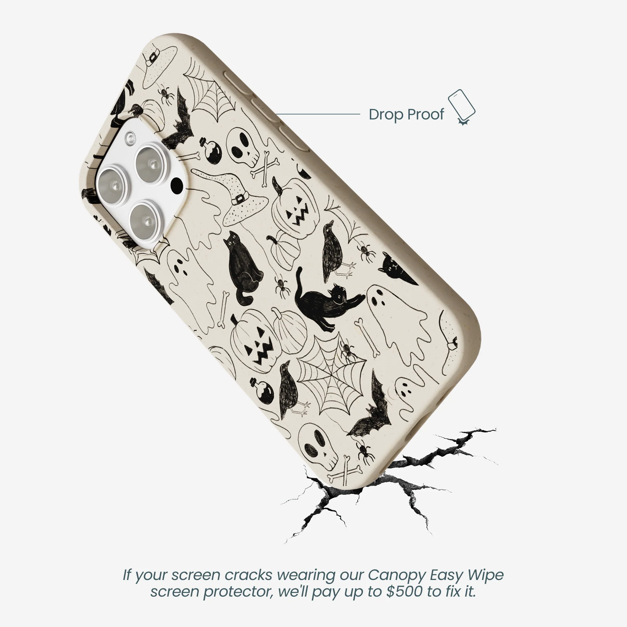 London Fog Sketchy Spirits iPhone 16 Pro Max Case - Image 5