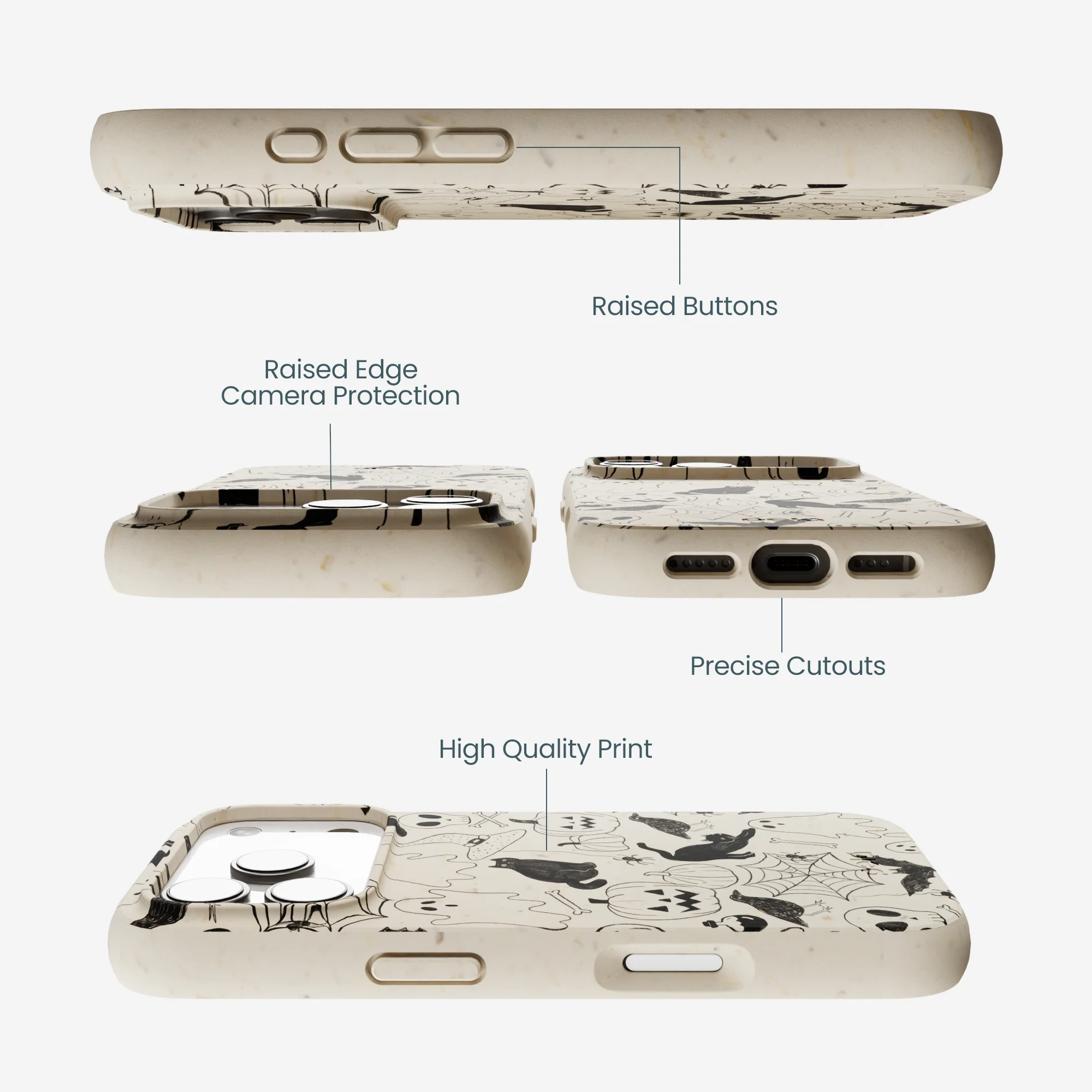 London Fog Sketchy Spirits iPhone 17 Pro Case - Image 3