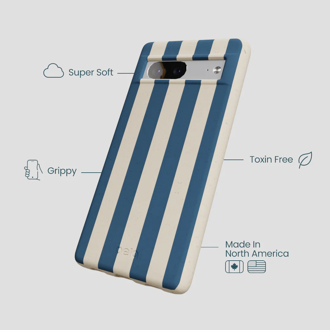 London Fog Slate Stripes Google Pixel 7a Case - Image 4