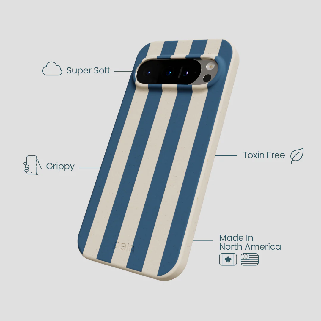London Fog Slate Stripes Google Pixel 9/9 Pro Case - Image 4