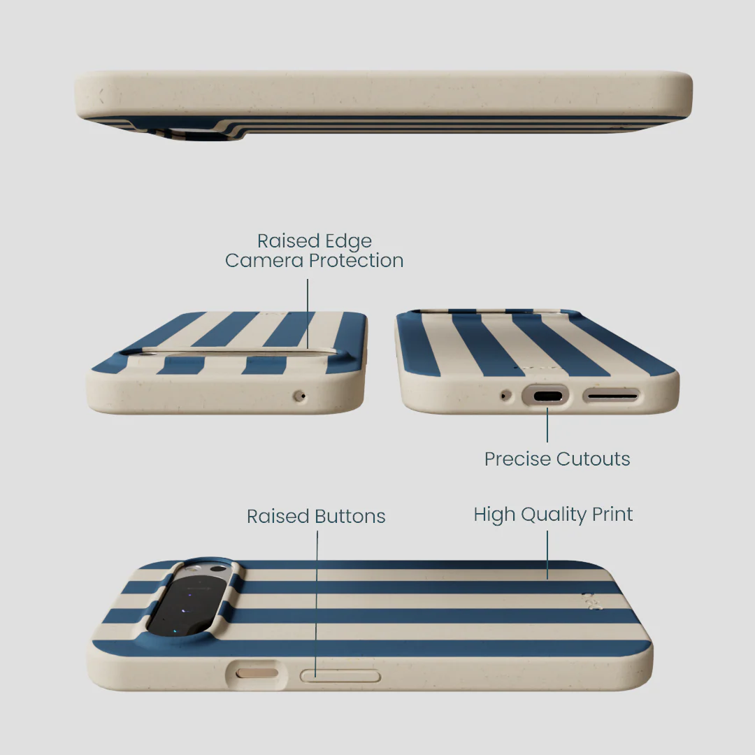 London Fog Slate Stripes Google Pixel 9 Pro XL Case - Image 3
