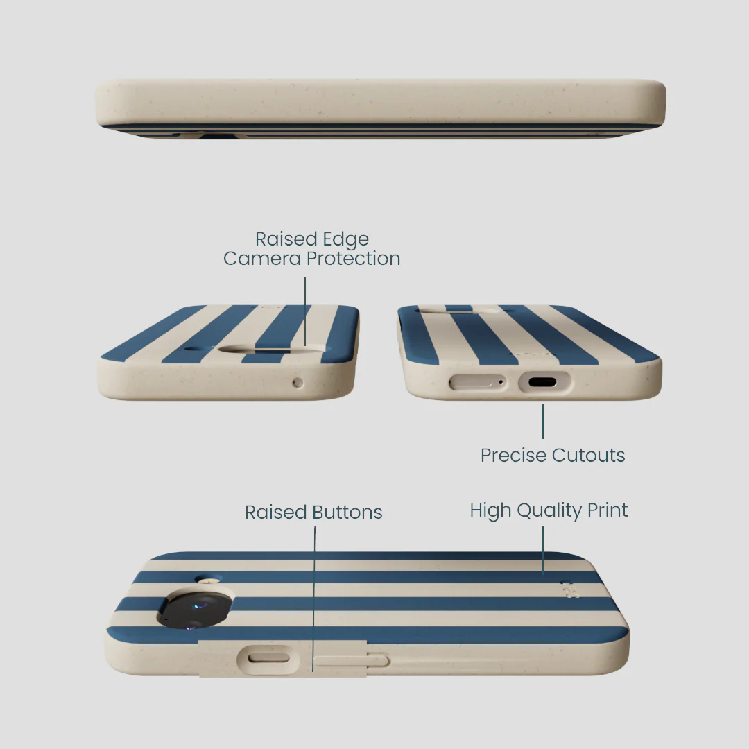London Fog Slate Stripes Google Pixel 9a Case - Image 3