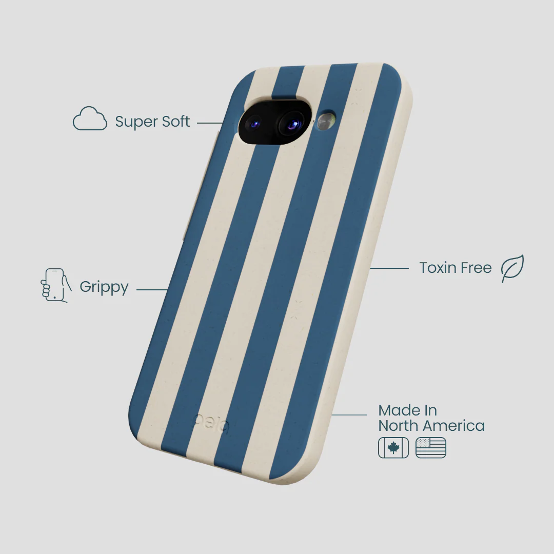 London Fog Slate Stripes Google Pixel 9a Case - Image 4