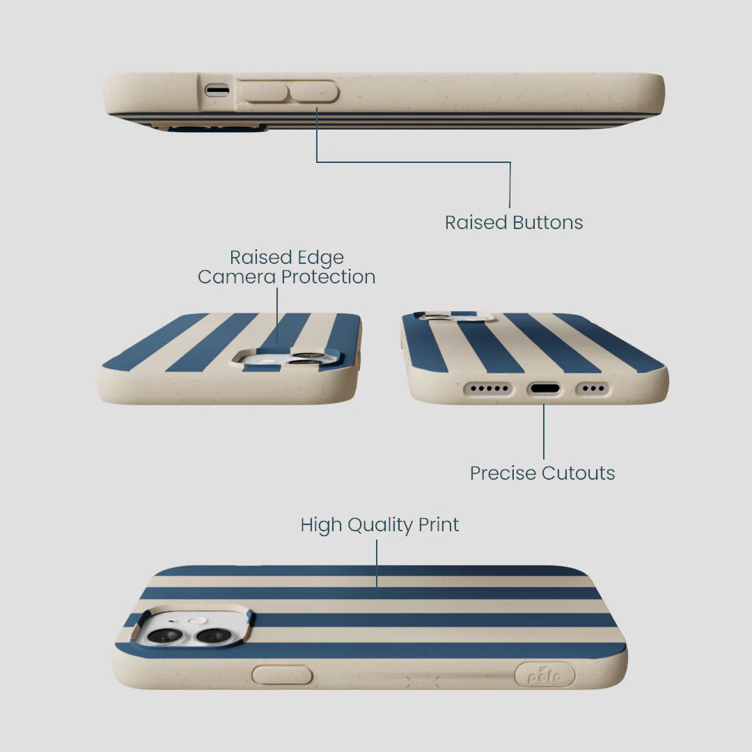 London Fog Slate Stripes iPhone 12/ iPhone 12 Pro Case - Image 3