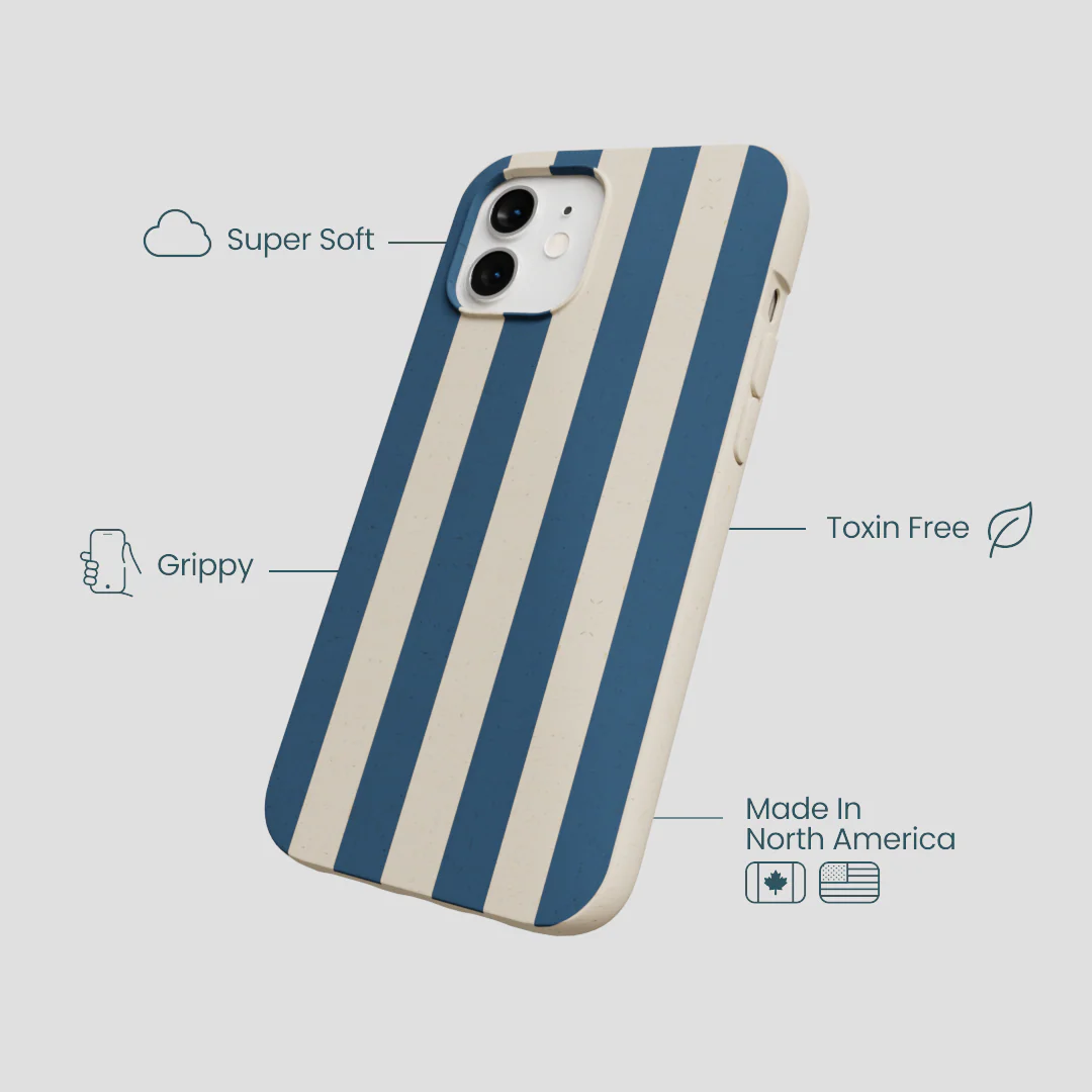 London Fog Slate Stripes iPhone 12/ iPhone 12 Pro Case - Image 4