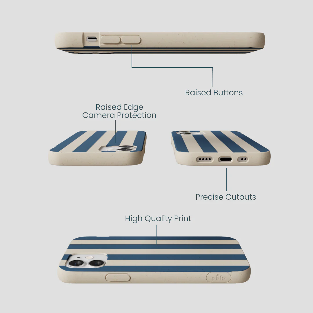 London Fog Slate Stripes iPhone 12 Mini Case - Image 3
