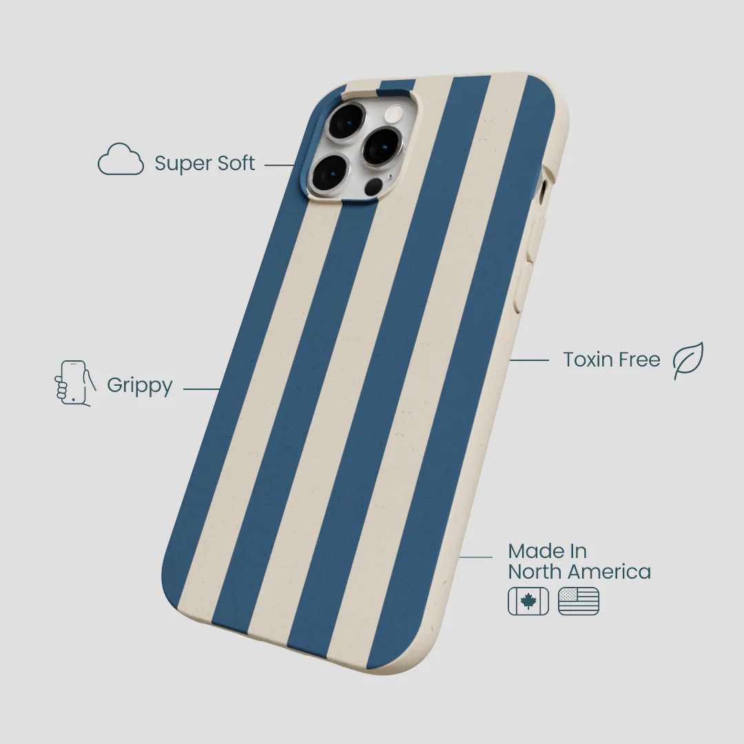 London Fog Slate Stripes iPhone 12 Pro Max Case - Image 4