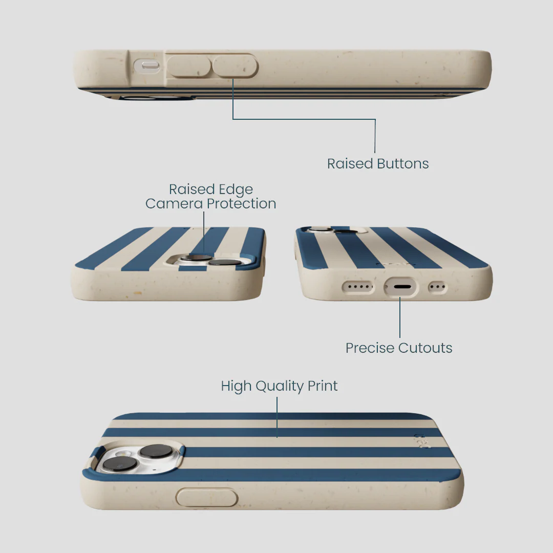 London Fog Slate Stripes iPhone 13 Case - Image 3