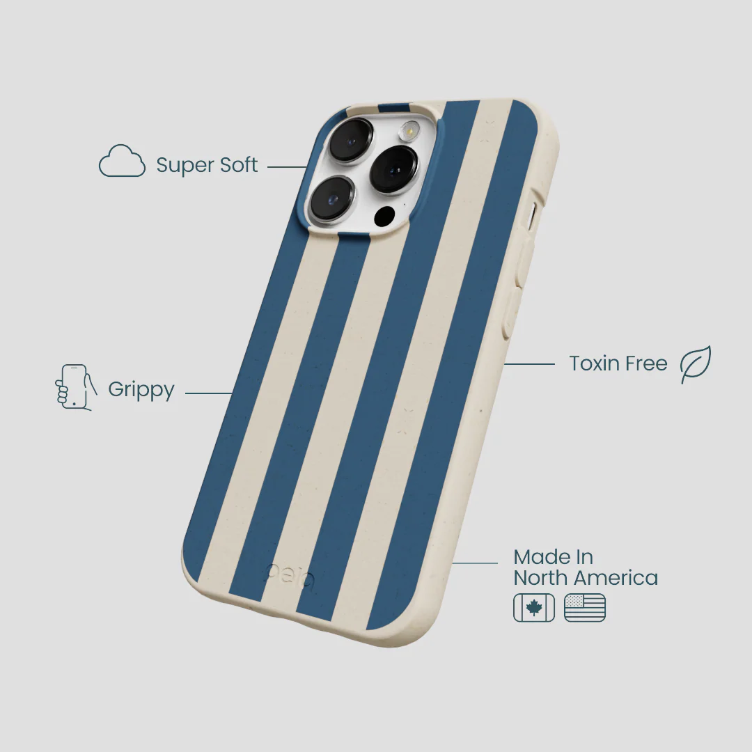London Fog Slate Stripes iPhone 13 Pro Case - Image 4