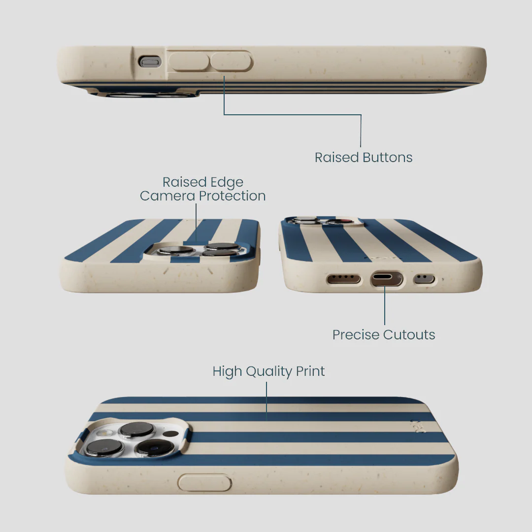 London Fog Slate Stripes iPhone 13 Pro Max Case - Image 3