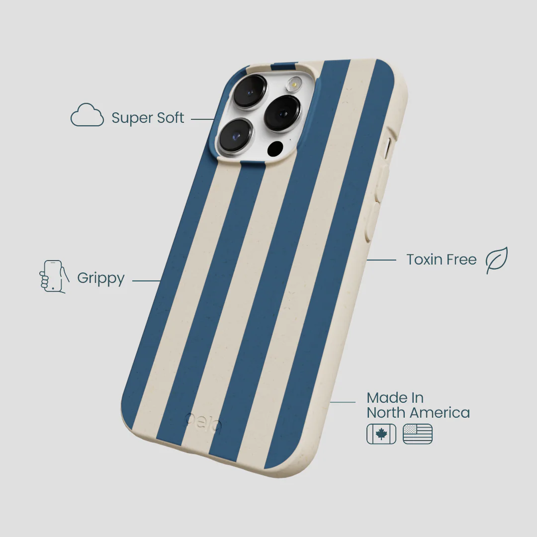 London Fog Slate Stripes iPhone 13 Pro Max Case - Image 4