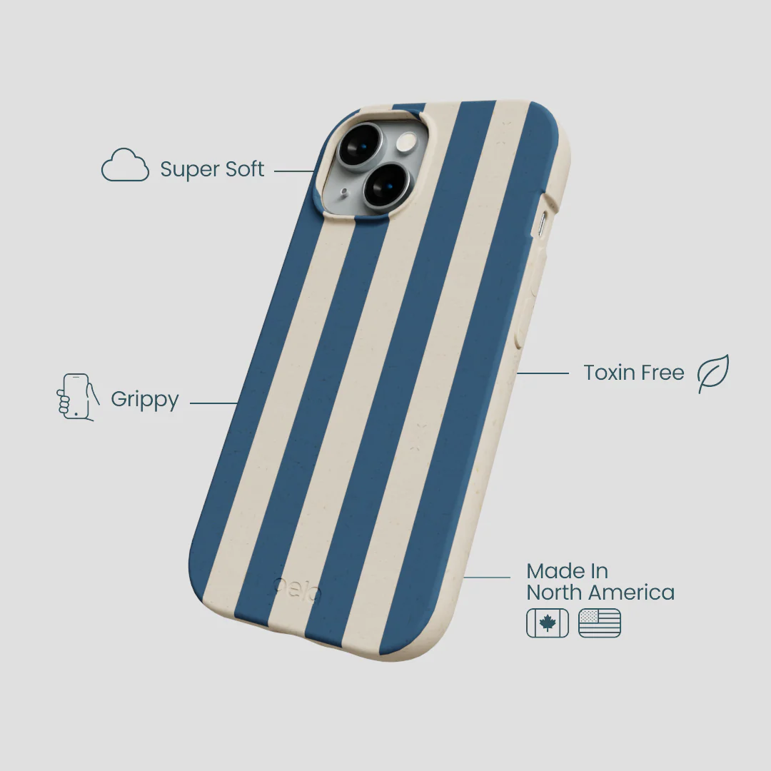 London Fog Slate Stripes iPhone 14 Case - Image 4