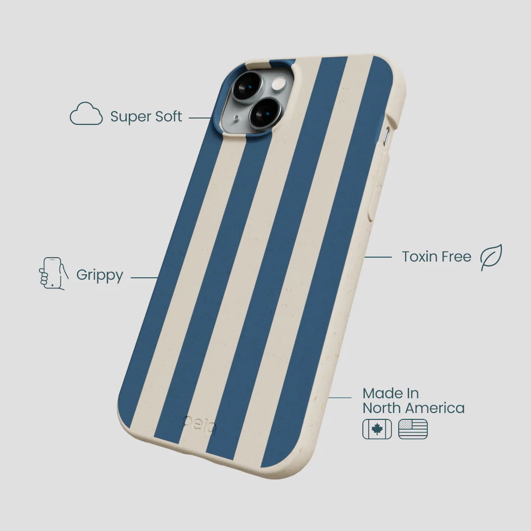 London Fog Slate Stripes iPhone 14 Plus Case - Image 4