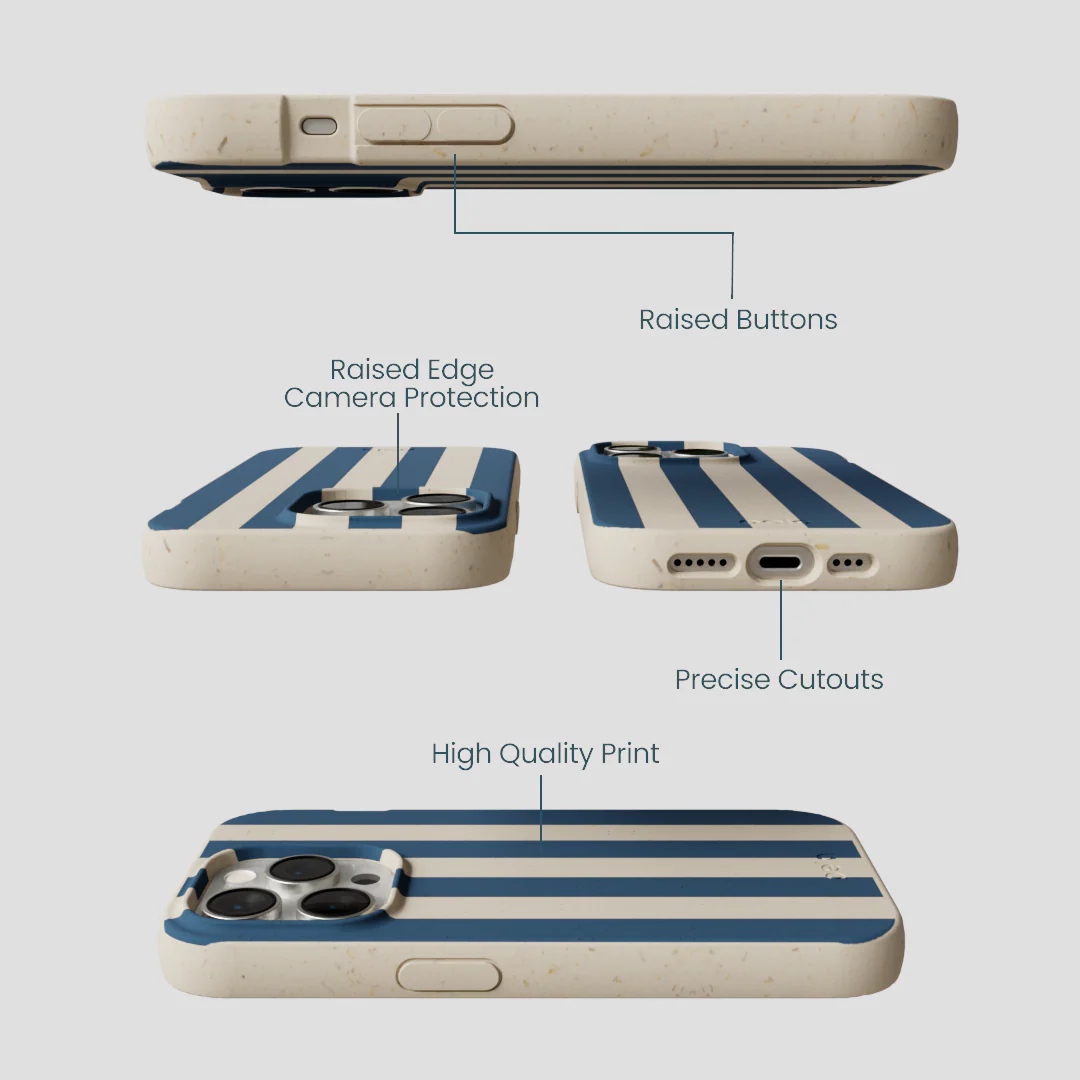 London Fog Slate Stripes iPhone 14 Pro Case - Image 3