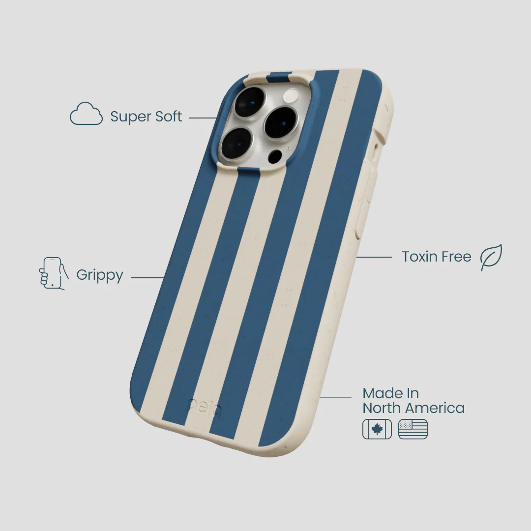 London Fog Slate Stripes iPhone 14 Pro Case - Image 4