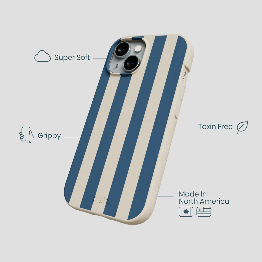 London Fog Slate Stripes iPhone 15 Case - Image 4