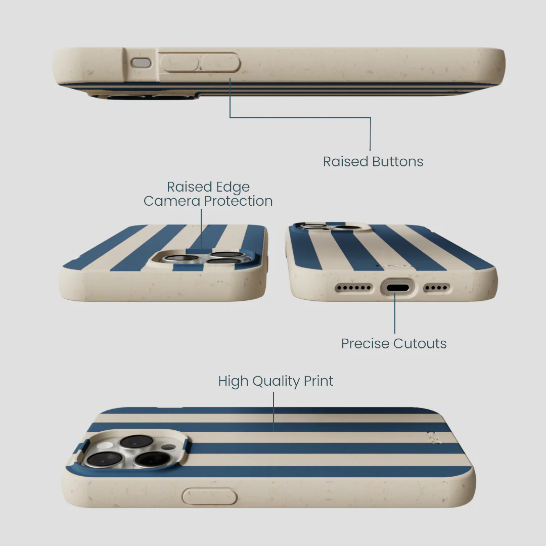 London Fog Slate Stripes iPhone 15 Pro Max Case - Image 3
