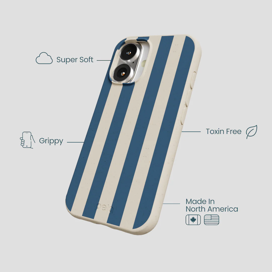 London Fog Slate Stripes iPhone 16 Case - Image 4