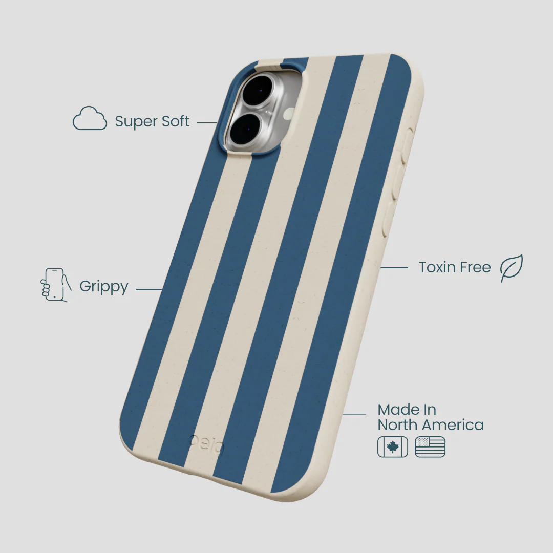 London Fog Slate Stripes iPhone 16 Plus Case - Image 4