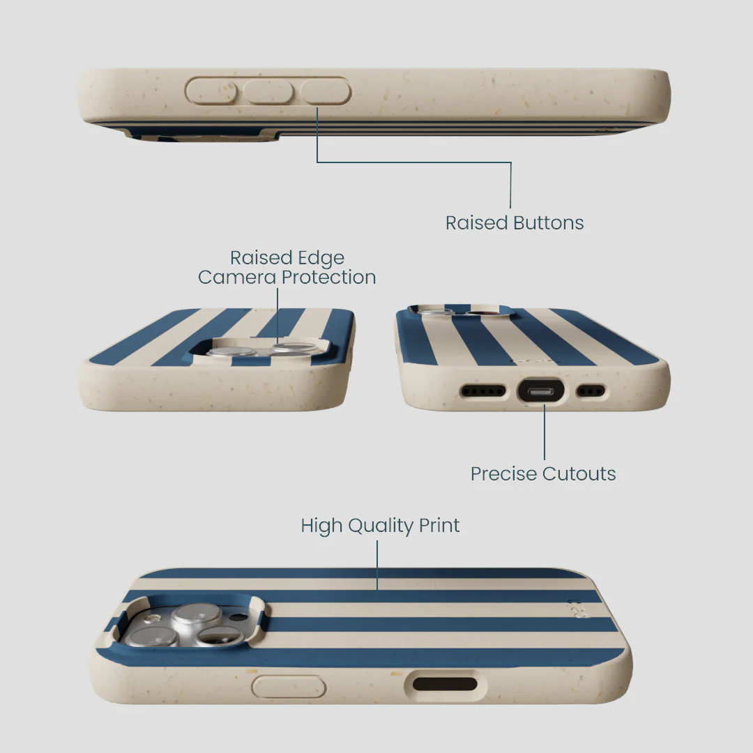London Fog Slate Stripes iPhone 16 Pro Case - Image 3