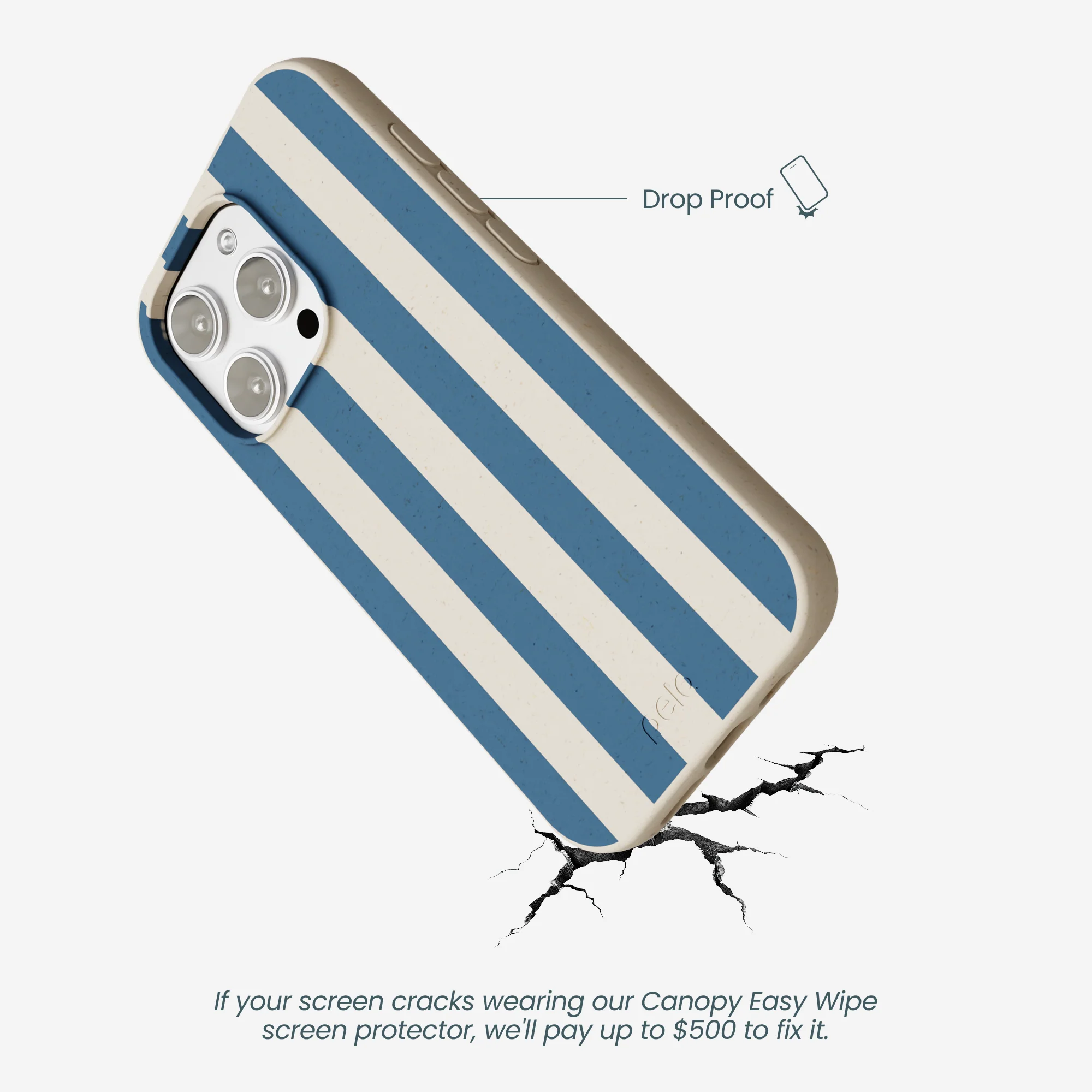 London Fog Slate Stripes iPhone 16 Pro Max Case - Image 5