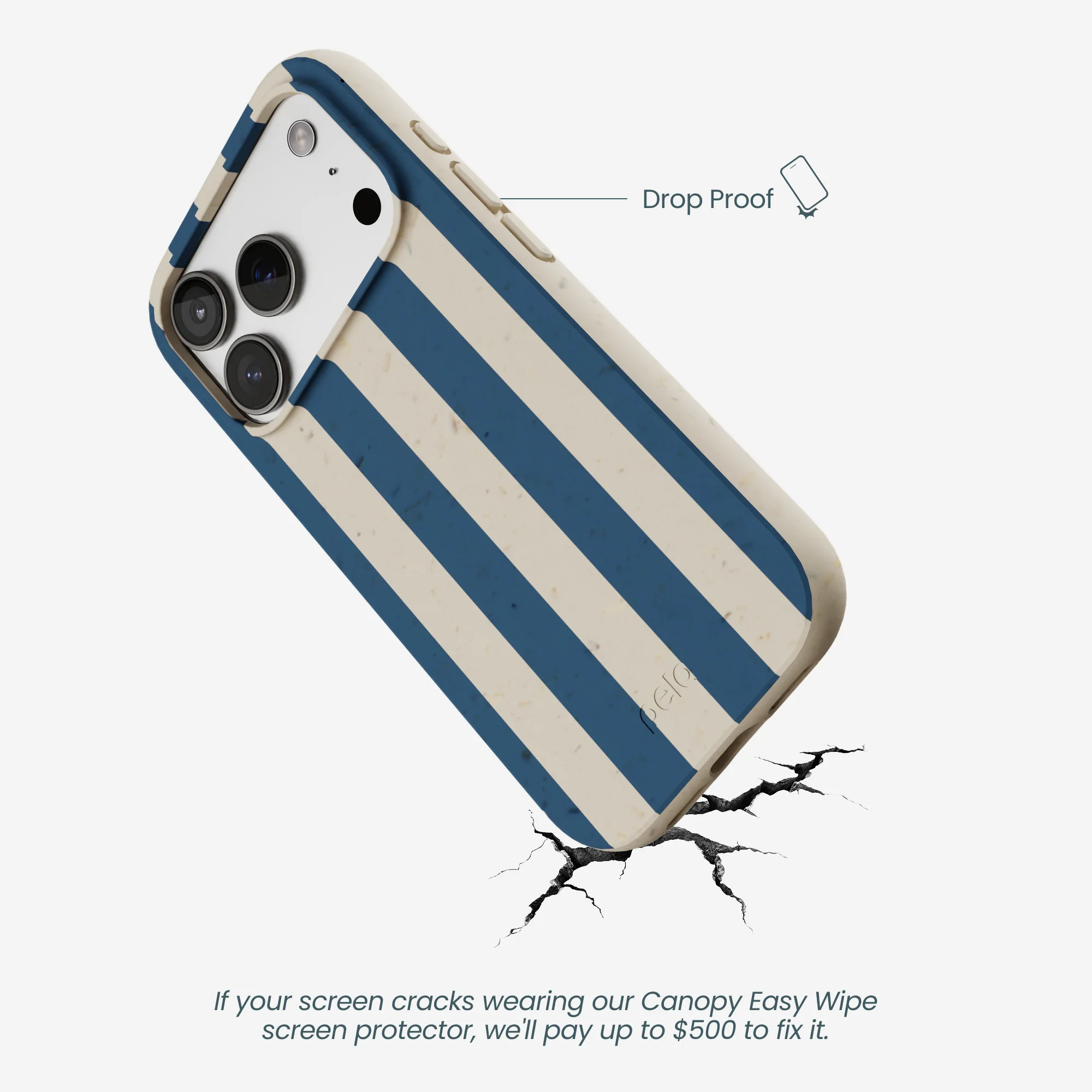 London Fog Slate Stripes iPhone 17 Pro Case - Image 5