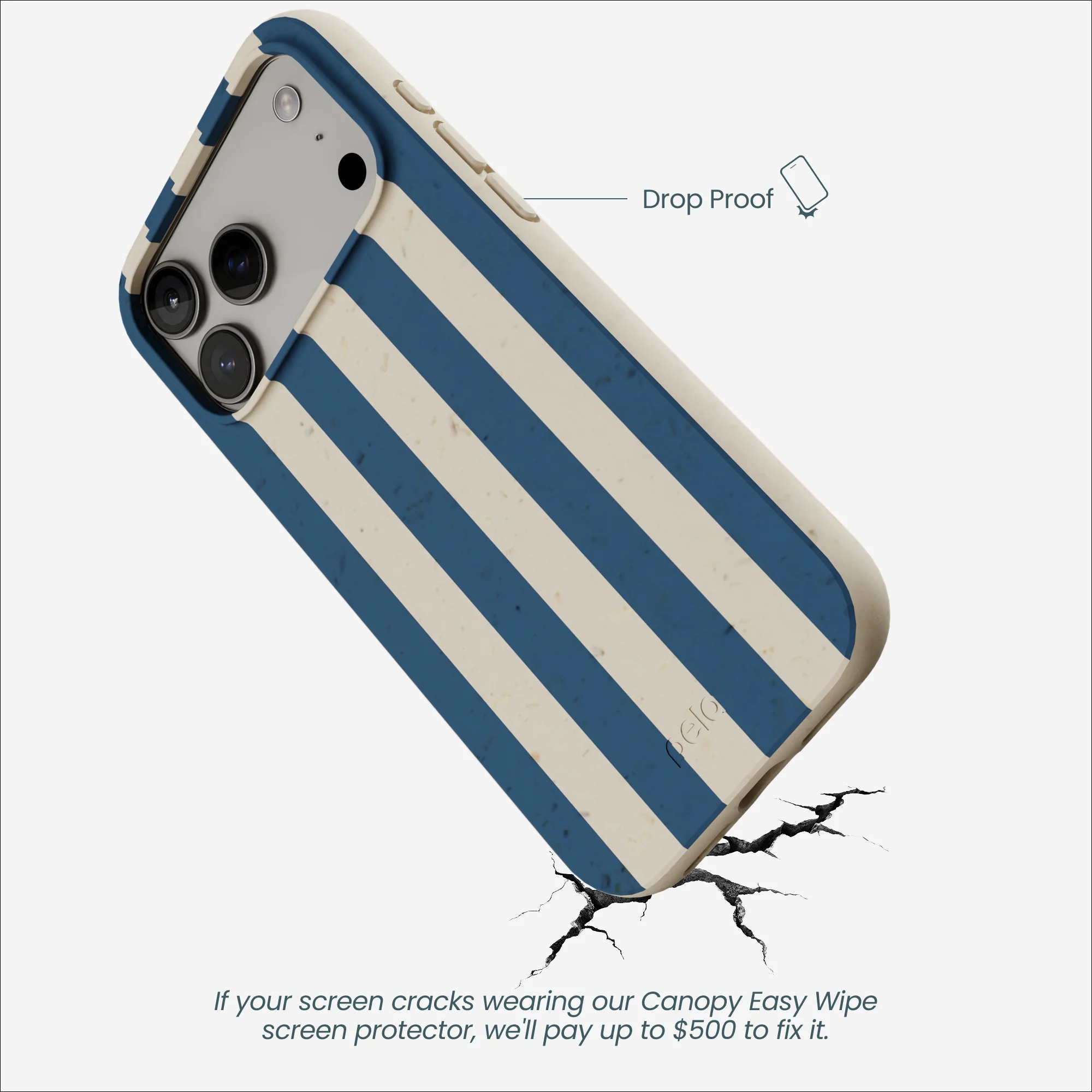 London Fog Slate Stripes iPhone 17 Pro Max Case - Image 5