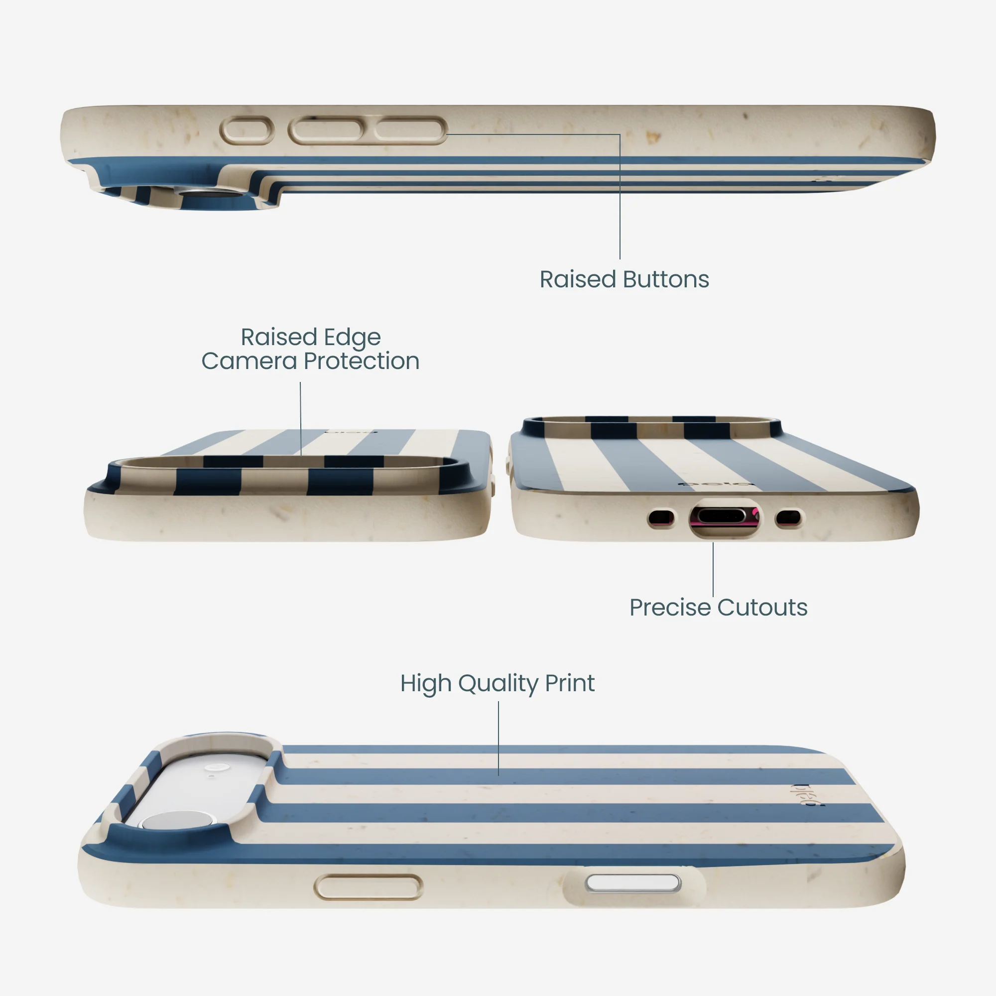 London Fog Slate Stripes iPhone Air Case - Image 3