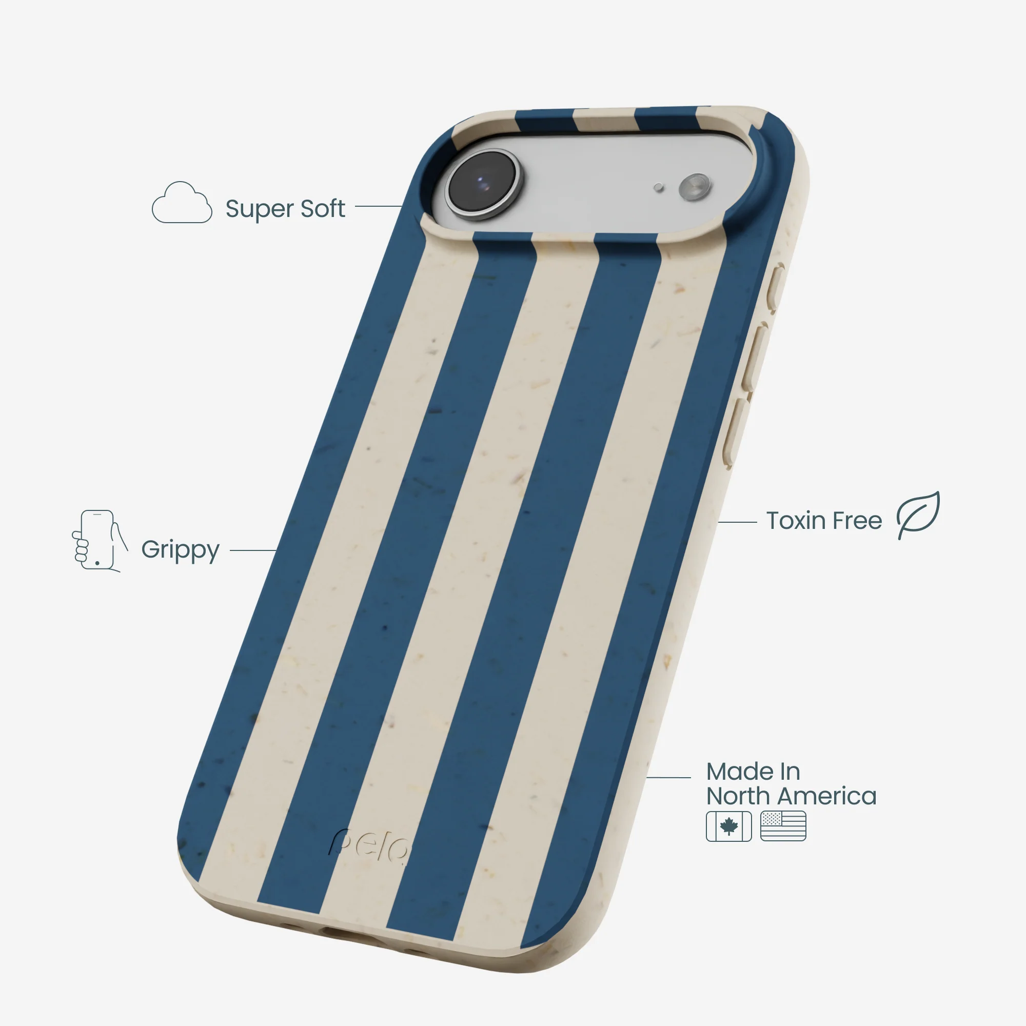 London Fog Slate Stripes iPhone Air Case - Image 4