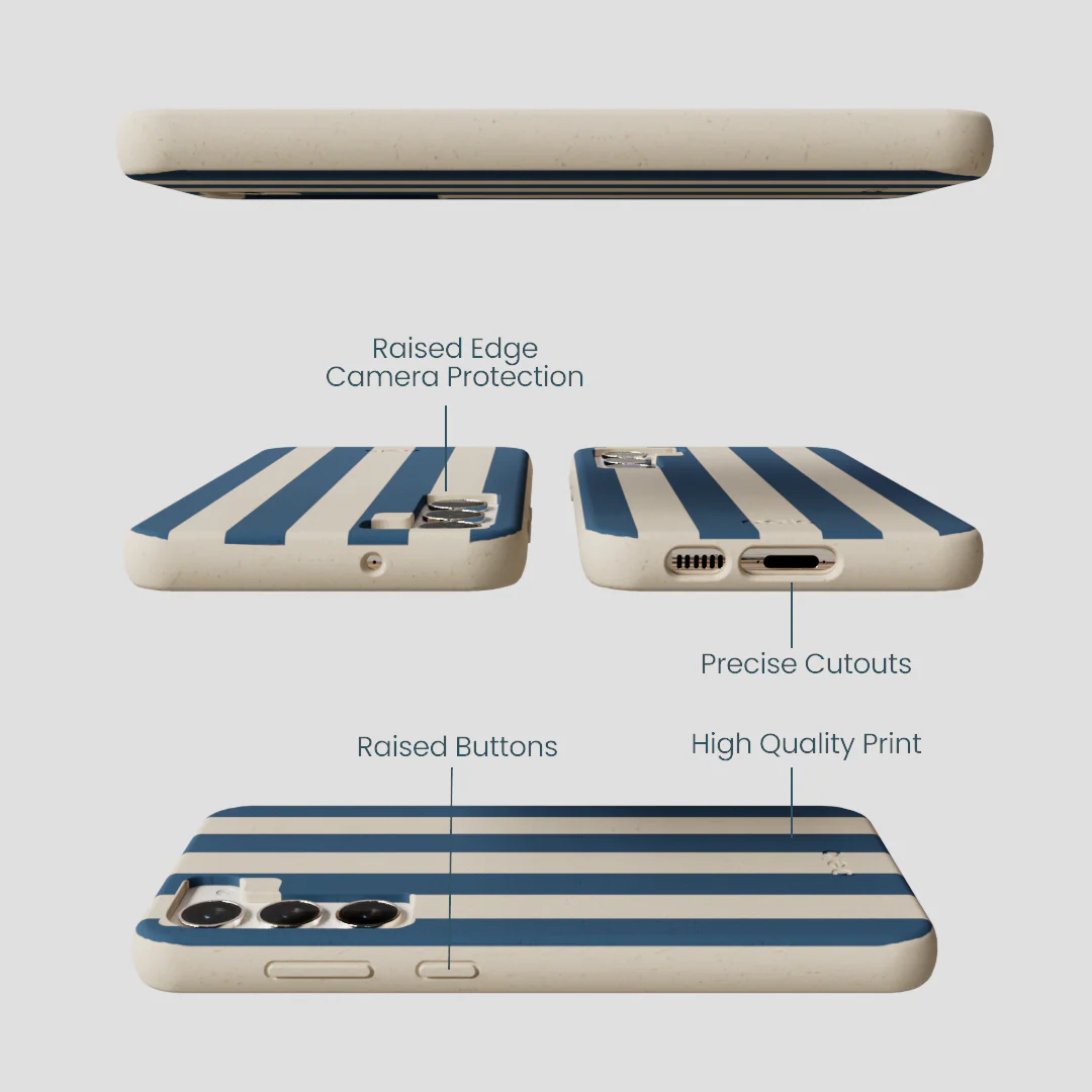 London Fog Slate Stripes Samsung Galaxy S24+(Plus) Case - Image 3