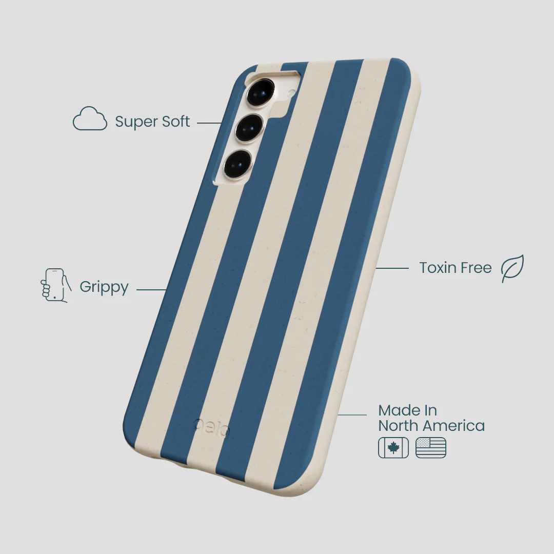 London Fog Slate Stripes Samsung Galaxy S24+(Plus) Case - Image 4
