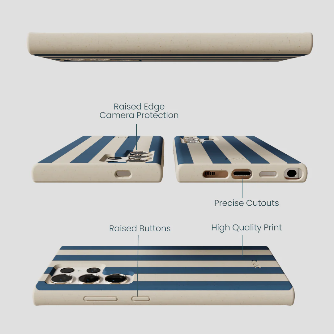 London Fog Slate Stripes Samsung Galaxy S24 Ultra Case - Image 3