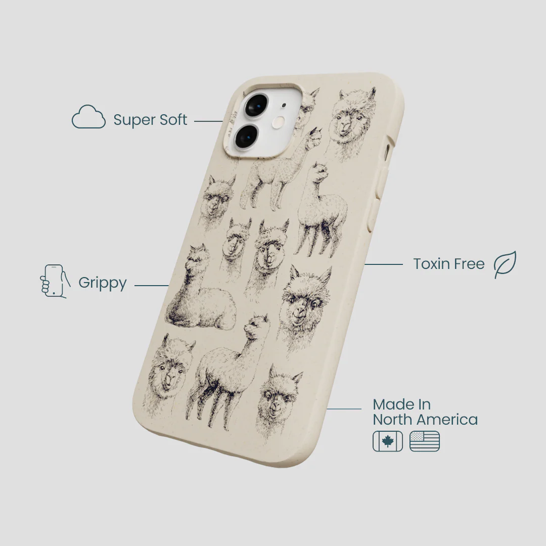 London Fog Spitting Llama iPhone 12/ iPhone 12 Pro Case - Image 4