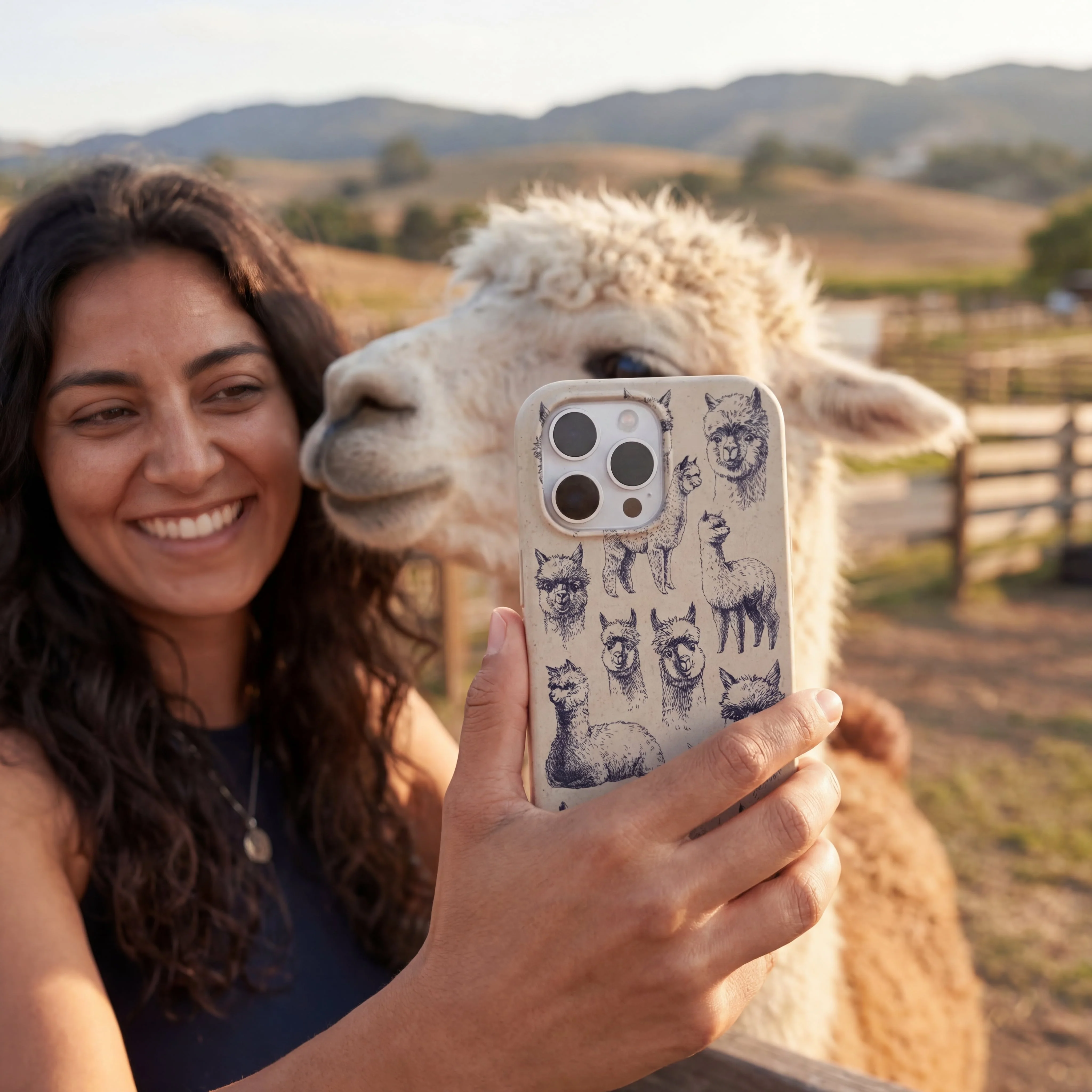 London Fog Spitting Llama iPhone 13 Mini Case - Image 2