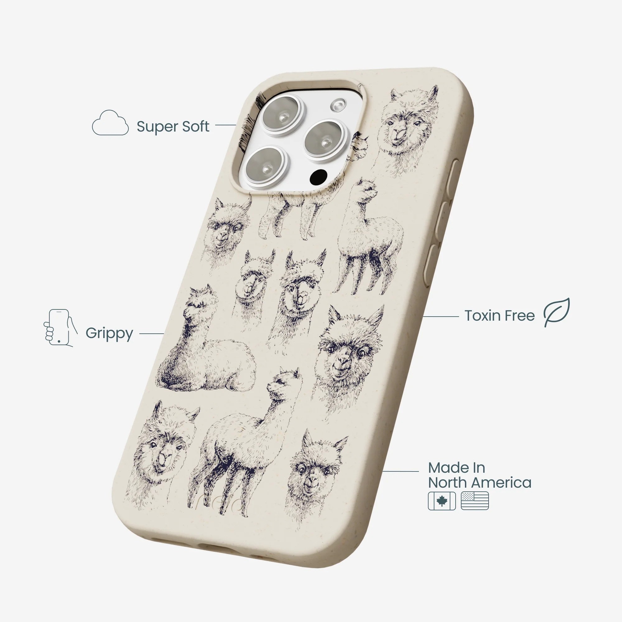 London Fog Spitting Llama iPhone 16 Pro Max Case - Image 4