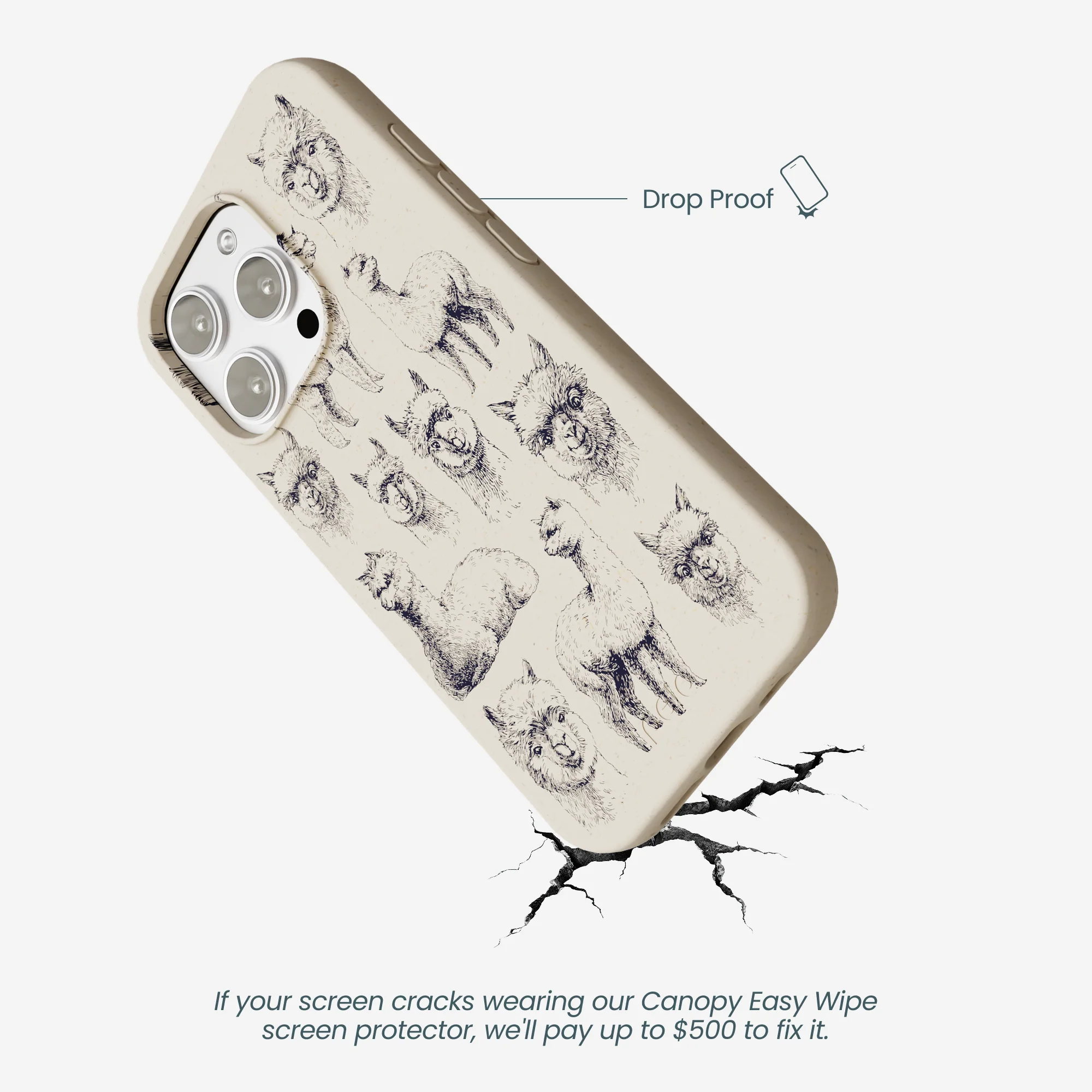 London Fog Spitting Llama iPhone 16 Pro Max Case - Image 5