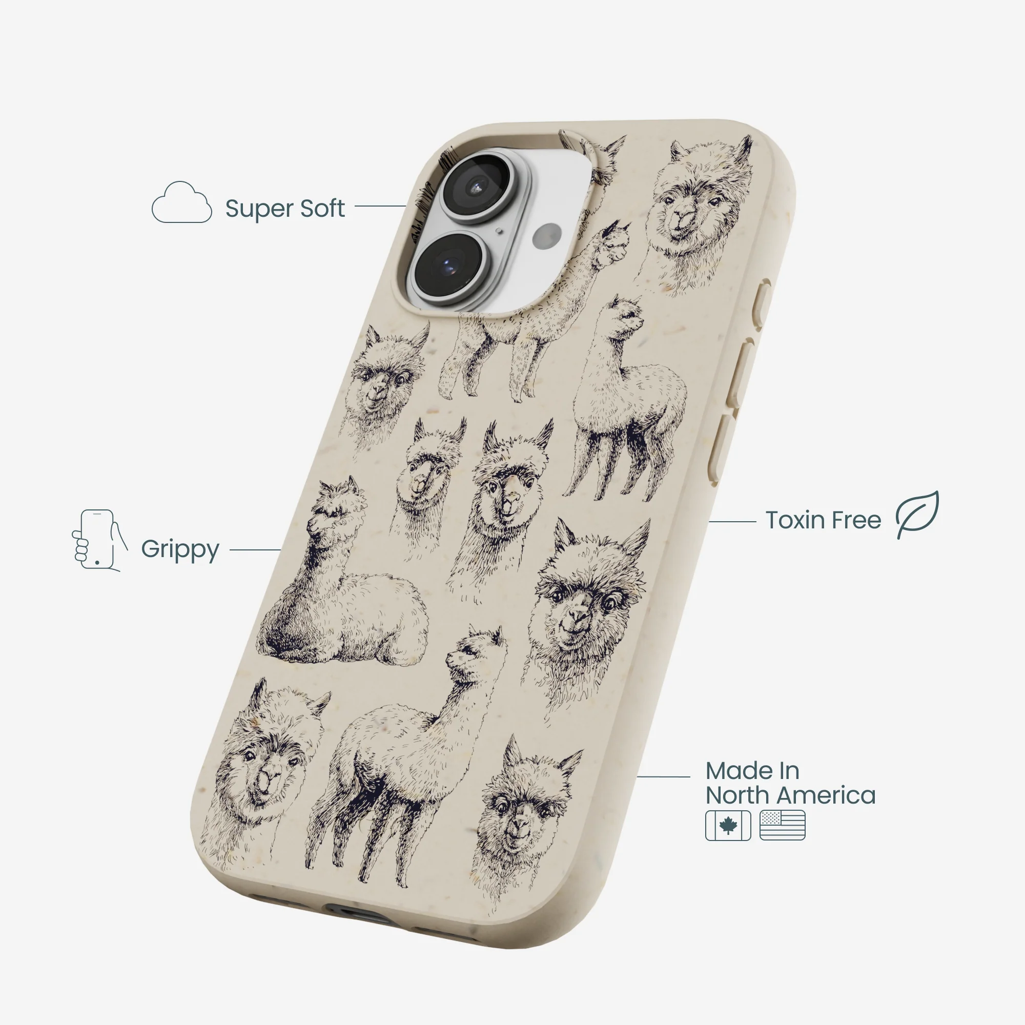 London Fog Spitting Llama iPhone 17 Case - Image 4