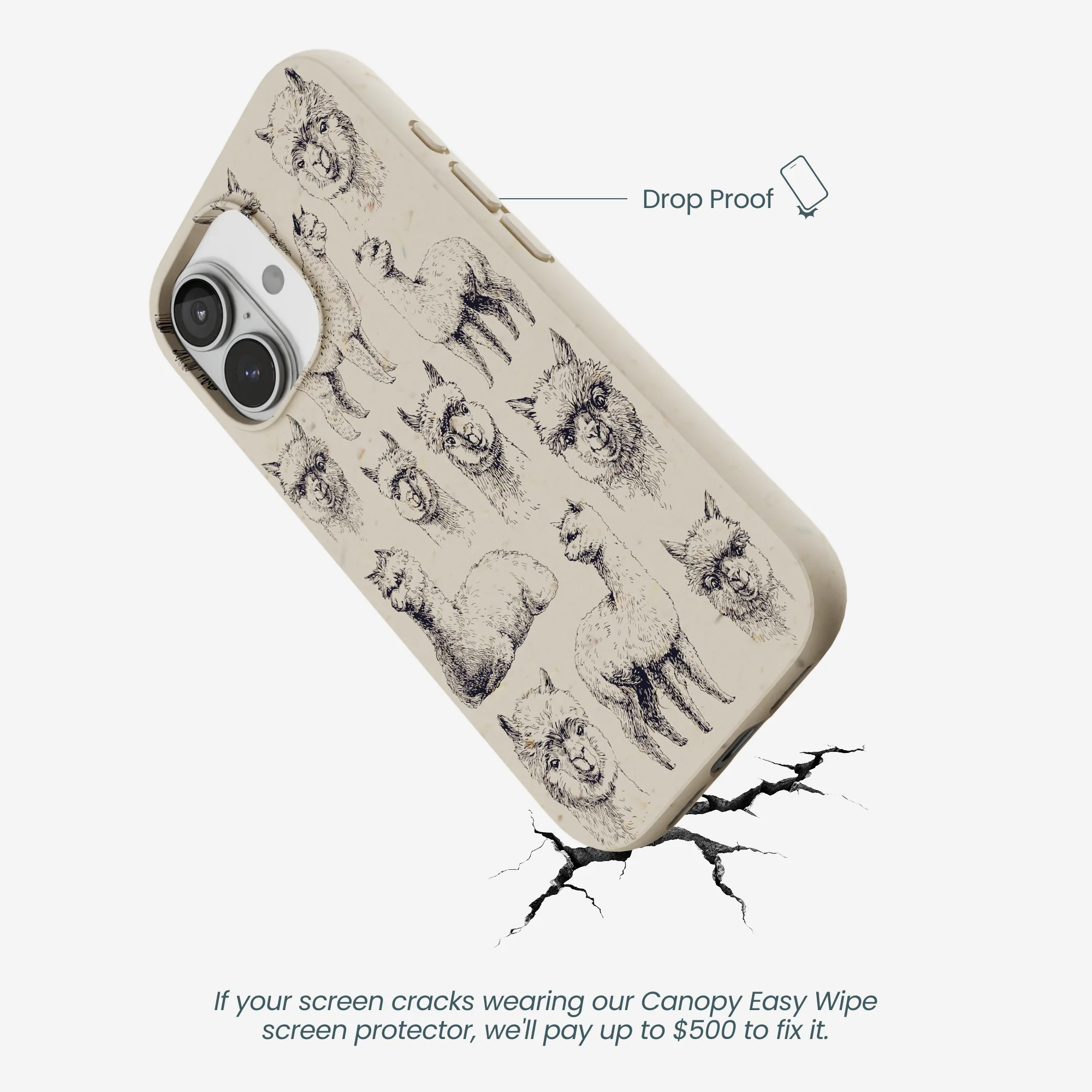 London Fog Spitting Llama iPhone 17 Case - Image 5