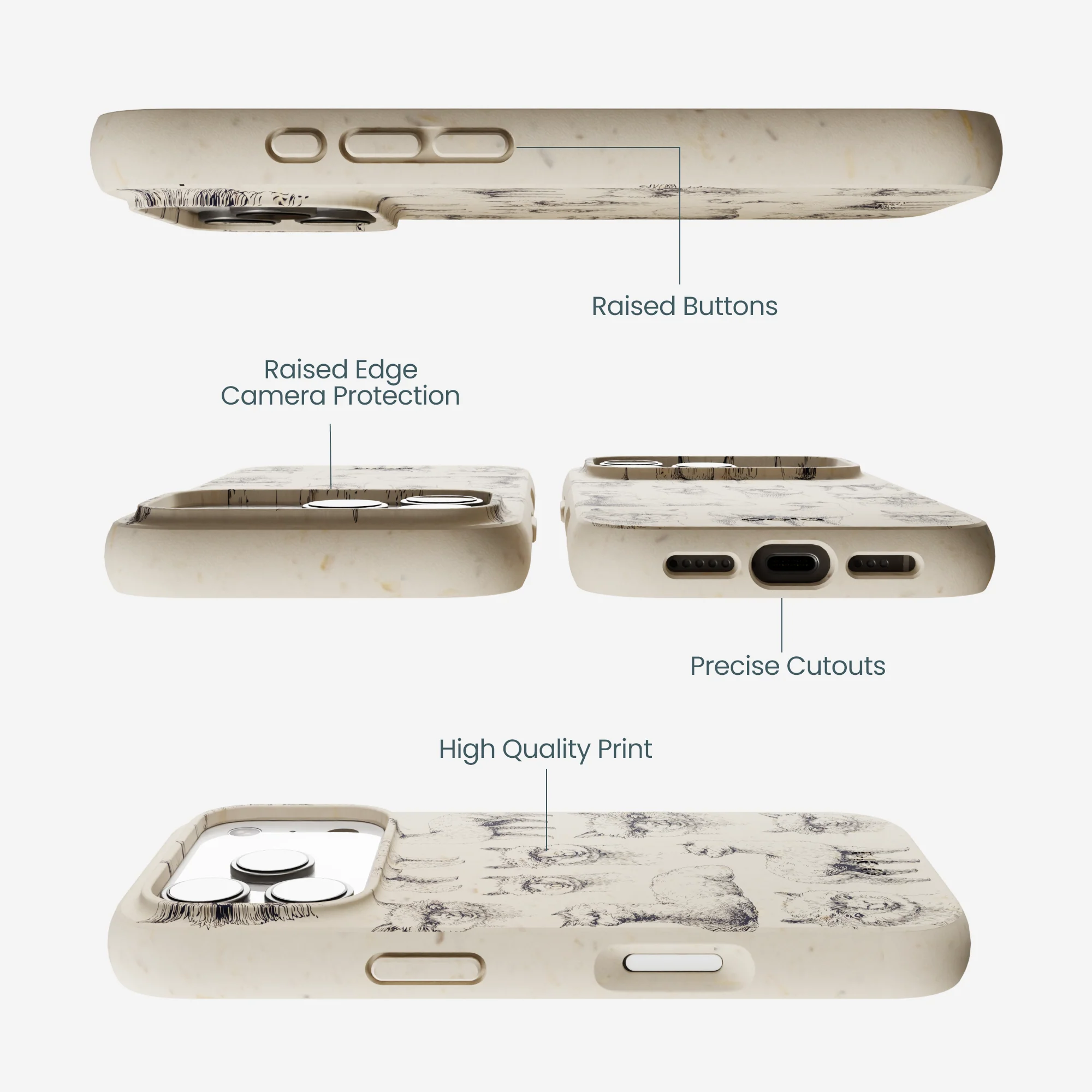 London Fog Spitting Llama iPhone 17 Pro Case - Image 3