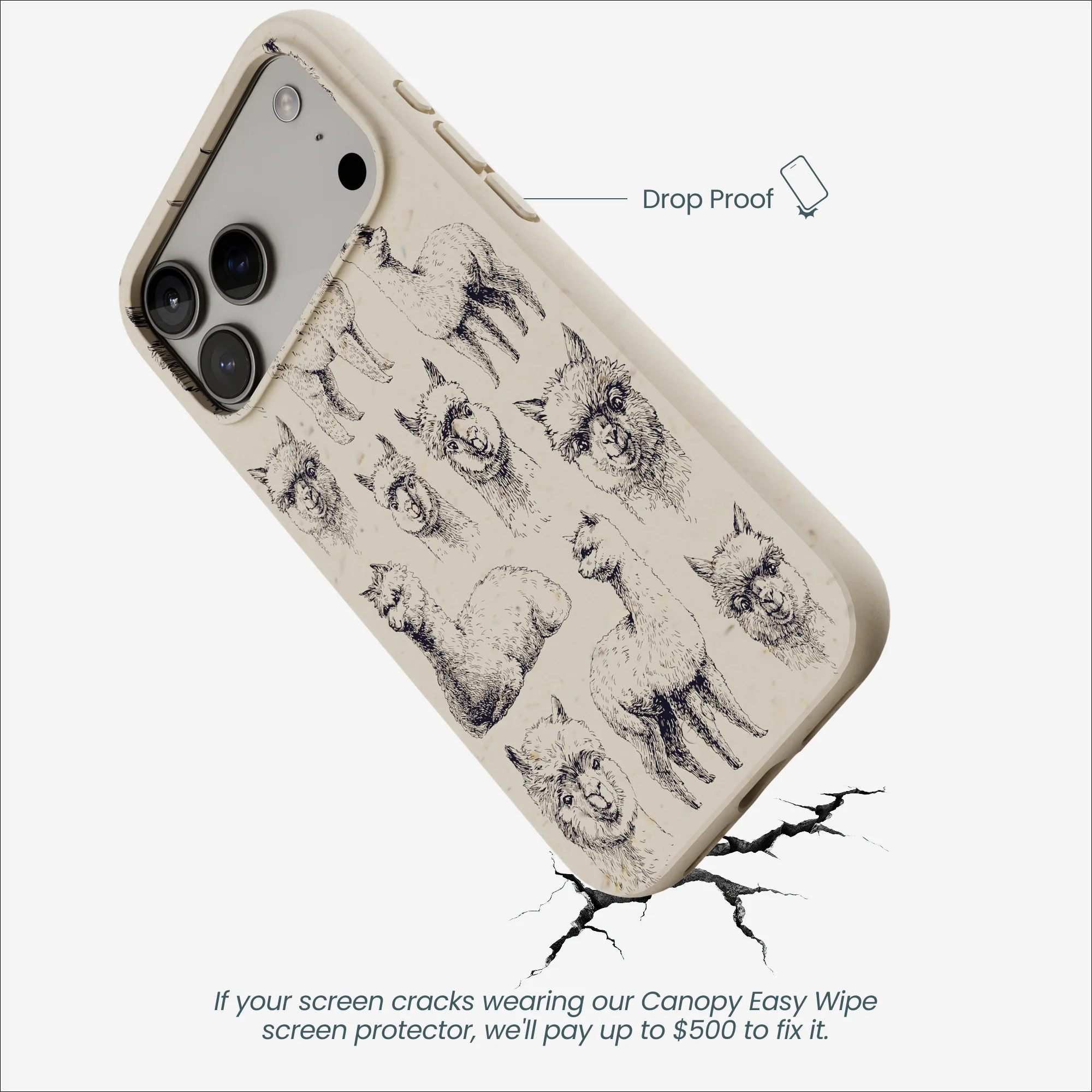 London Fog Spitting Llama iPhone 17 Pro Max Case - Image 5