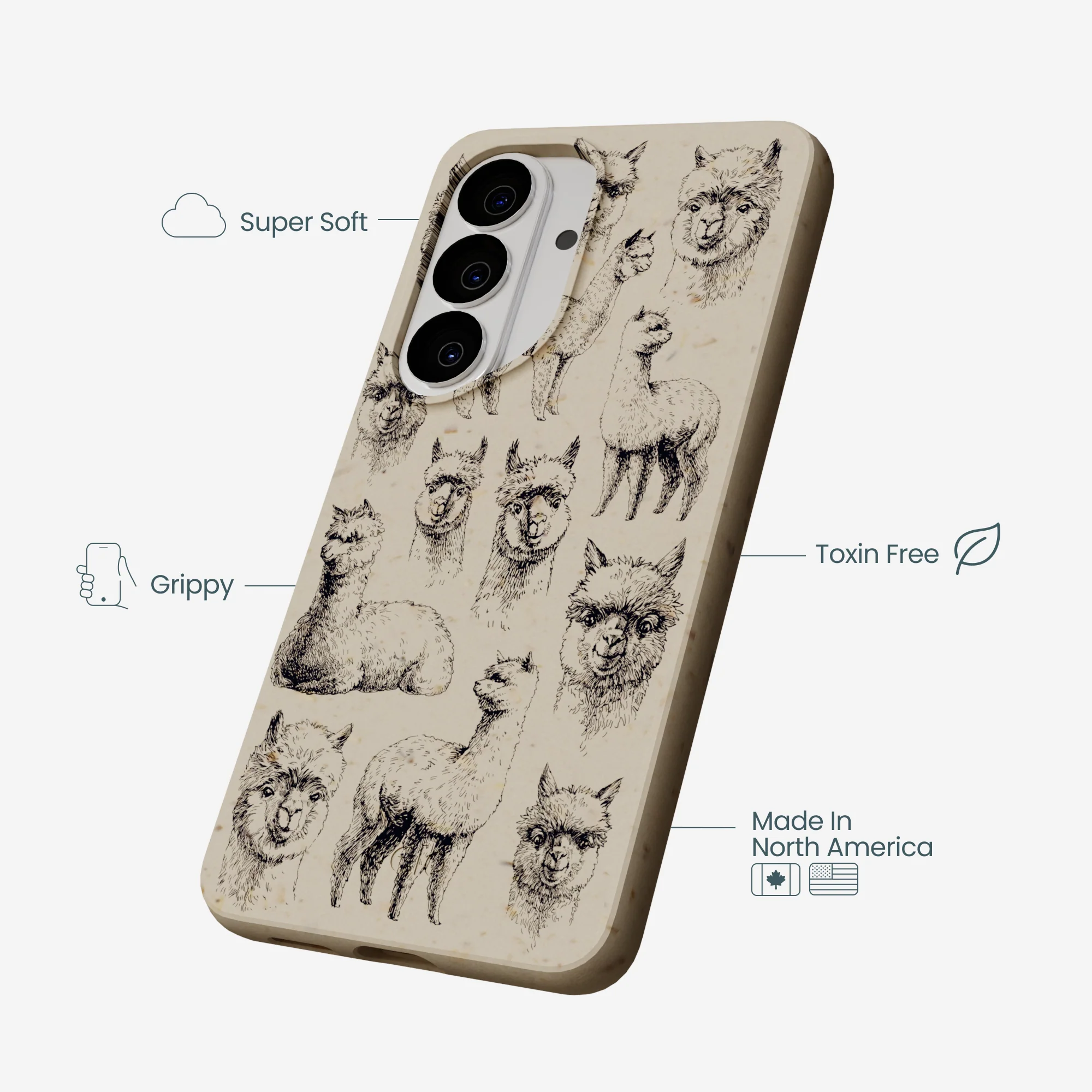 London Fog Spitting Llama Samsung Galaxy S26 Case - Image 4