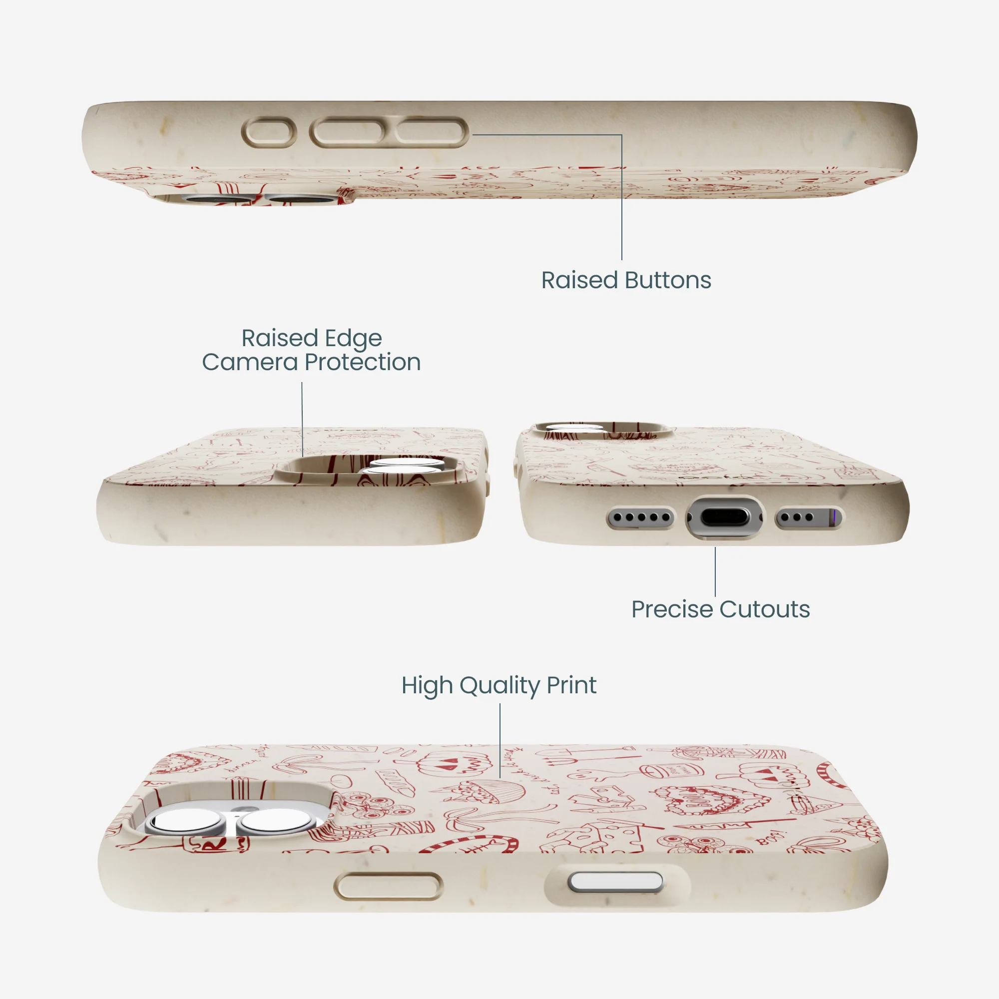 London Fog Spooky Dinner Party iPhone 17 Case - Image 3