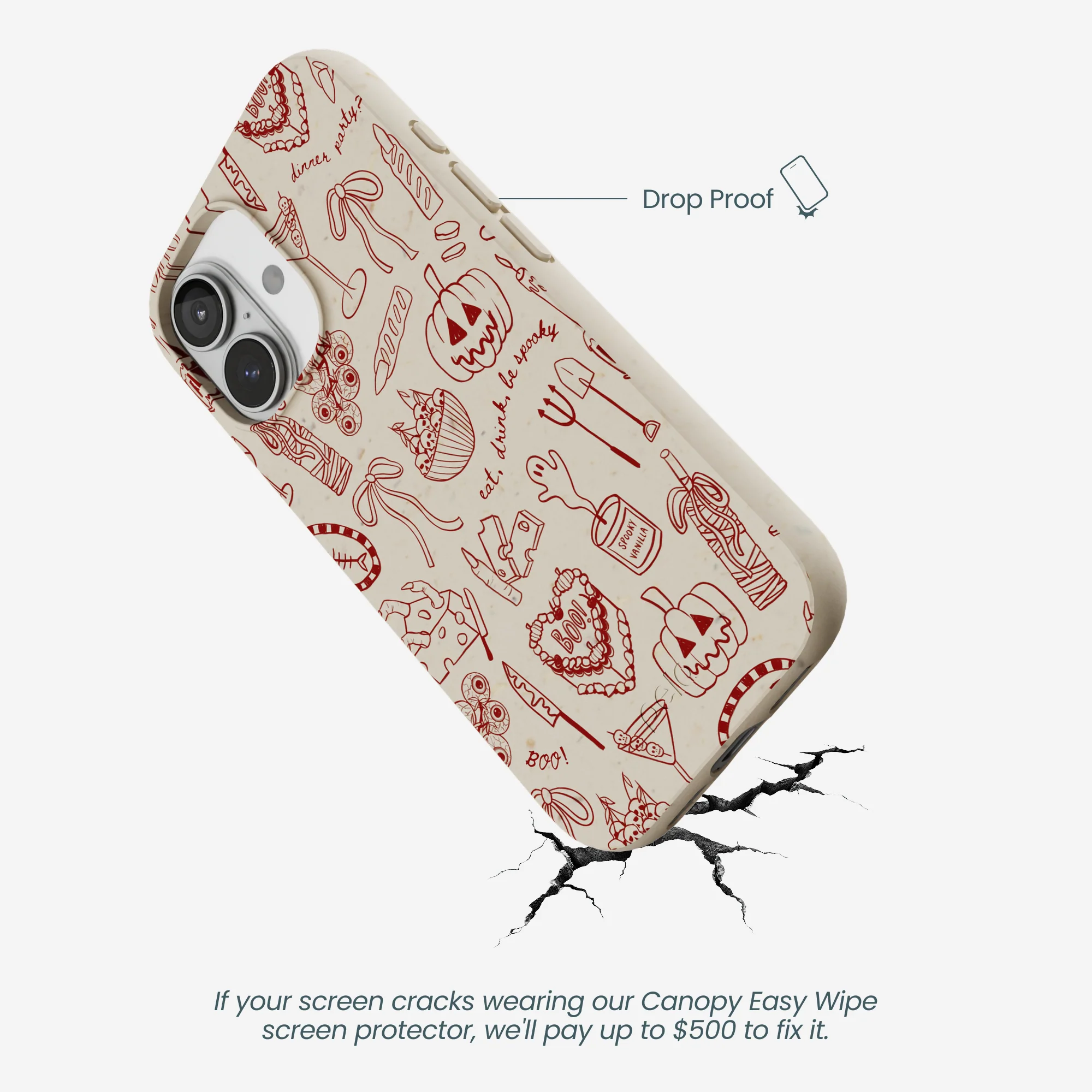London Fog Spooky Dinner Party iPhone 17 Case - Image 5