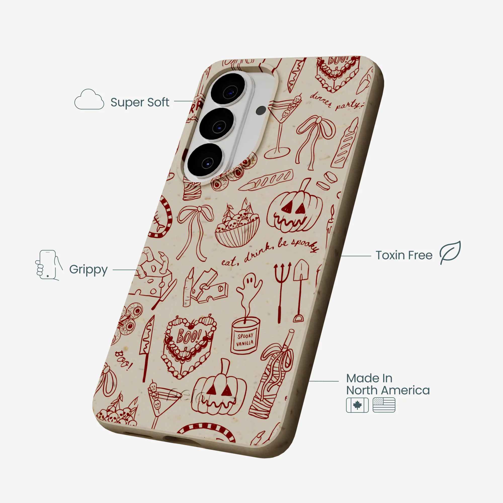 London Fog Spooky Dinner Party Samsung Galaxy S26 Case - Image 3