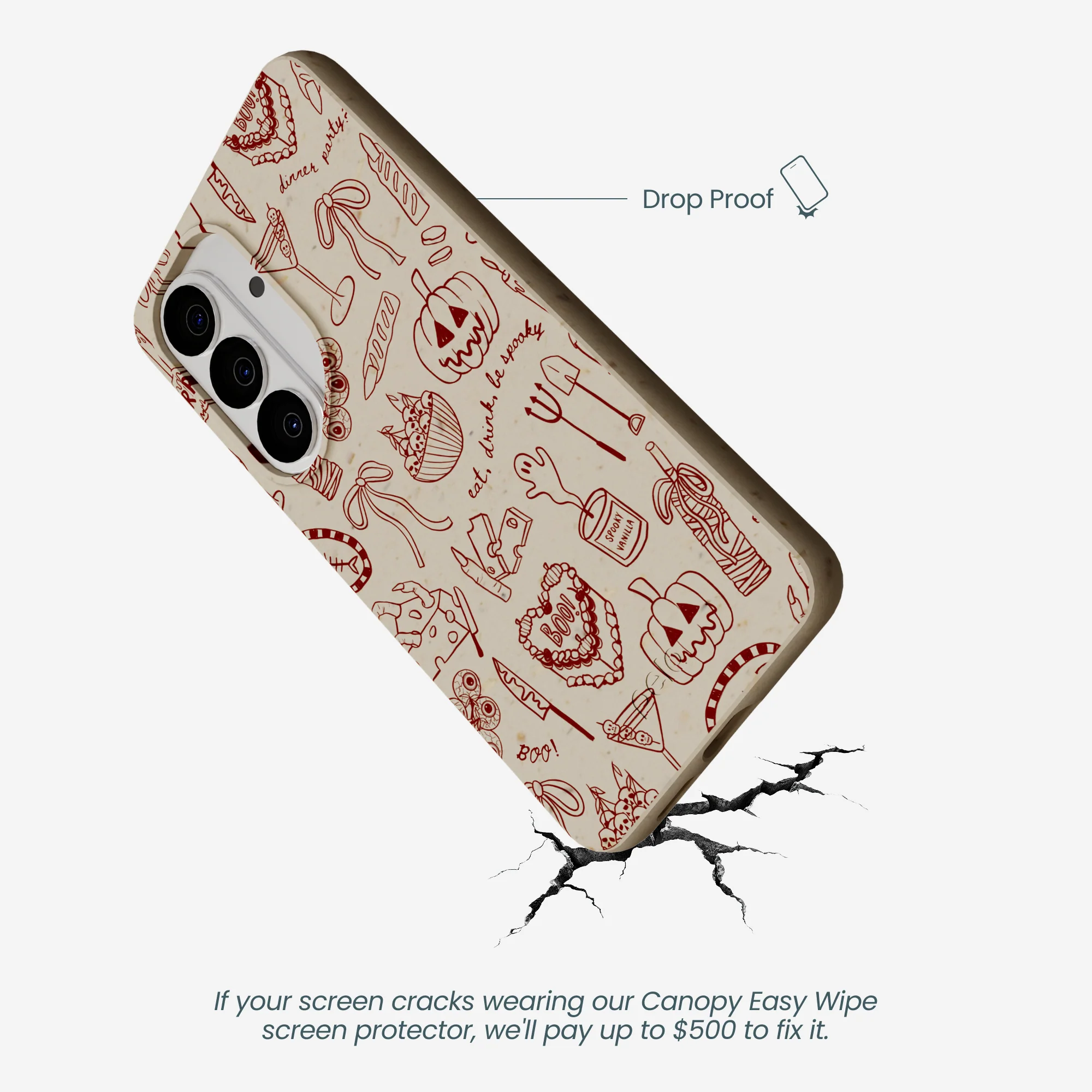 London Fog Spooky Dinner Party Samsung Galaxy S26 Case - Image 4
