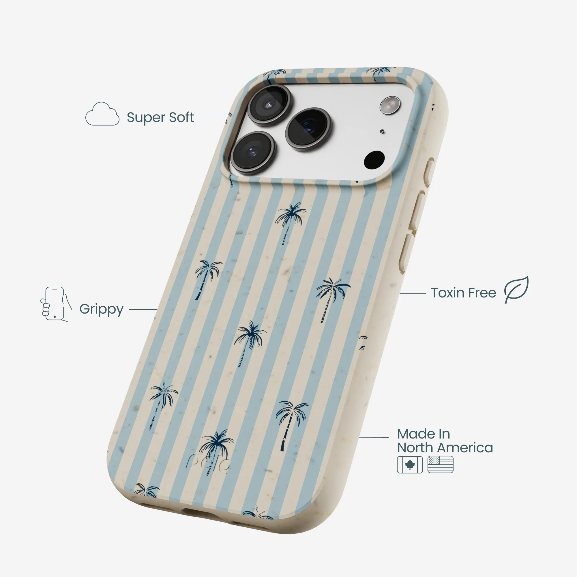 London Fog Tropical Stripes iPhone 17 Pro Case - Image 4
