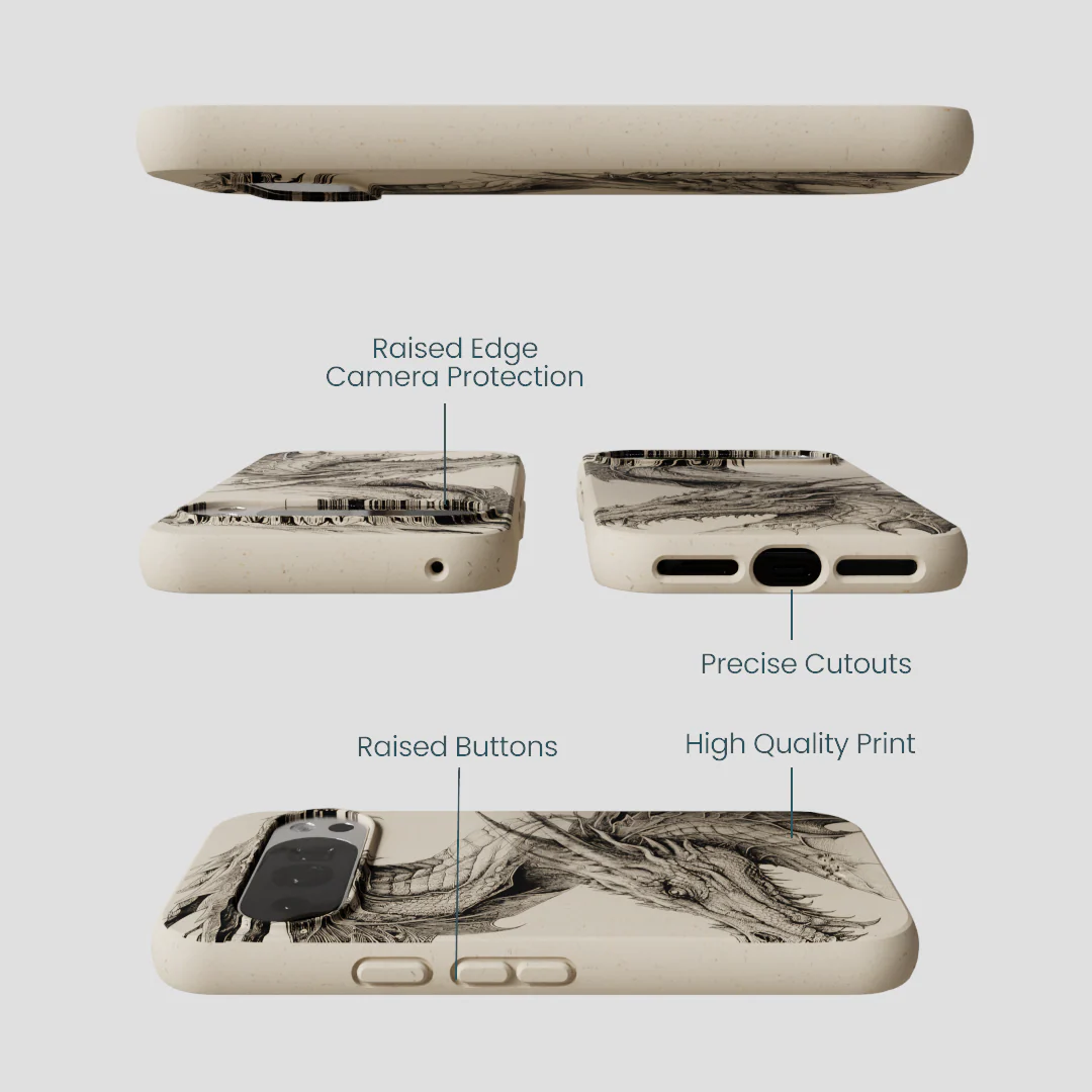 London Fog Twin Dragons Google Pixel 10/10 Pro Case - Image 3